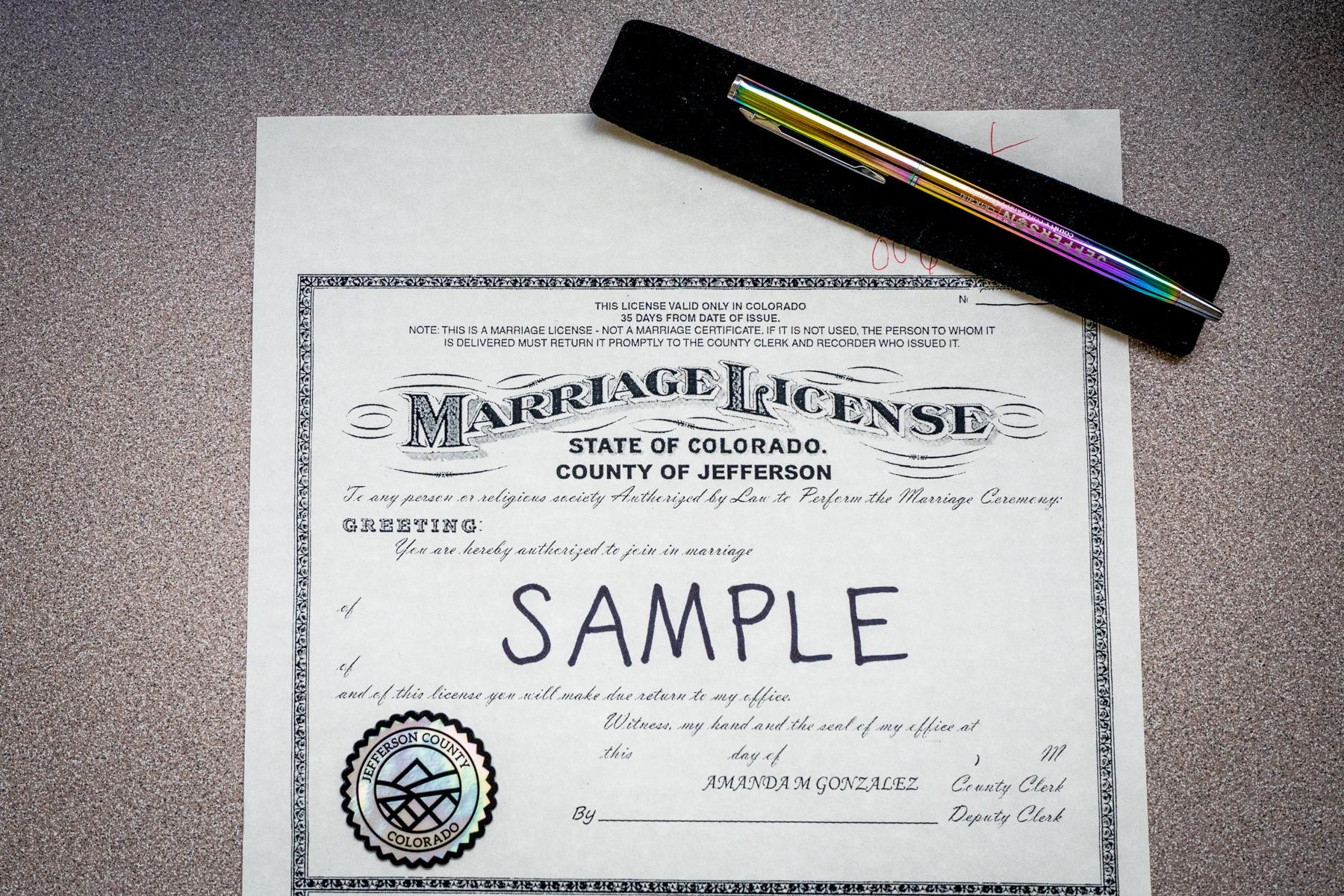 Pride Month Same Sex Couple Marrriage Licenses