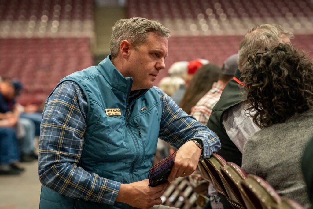 side profile of man Jeff Hurd