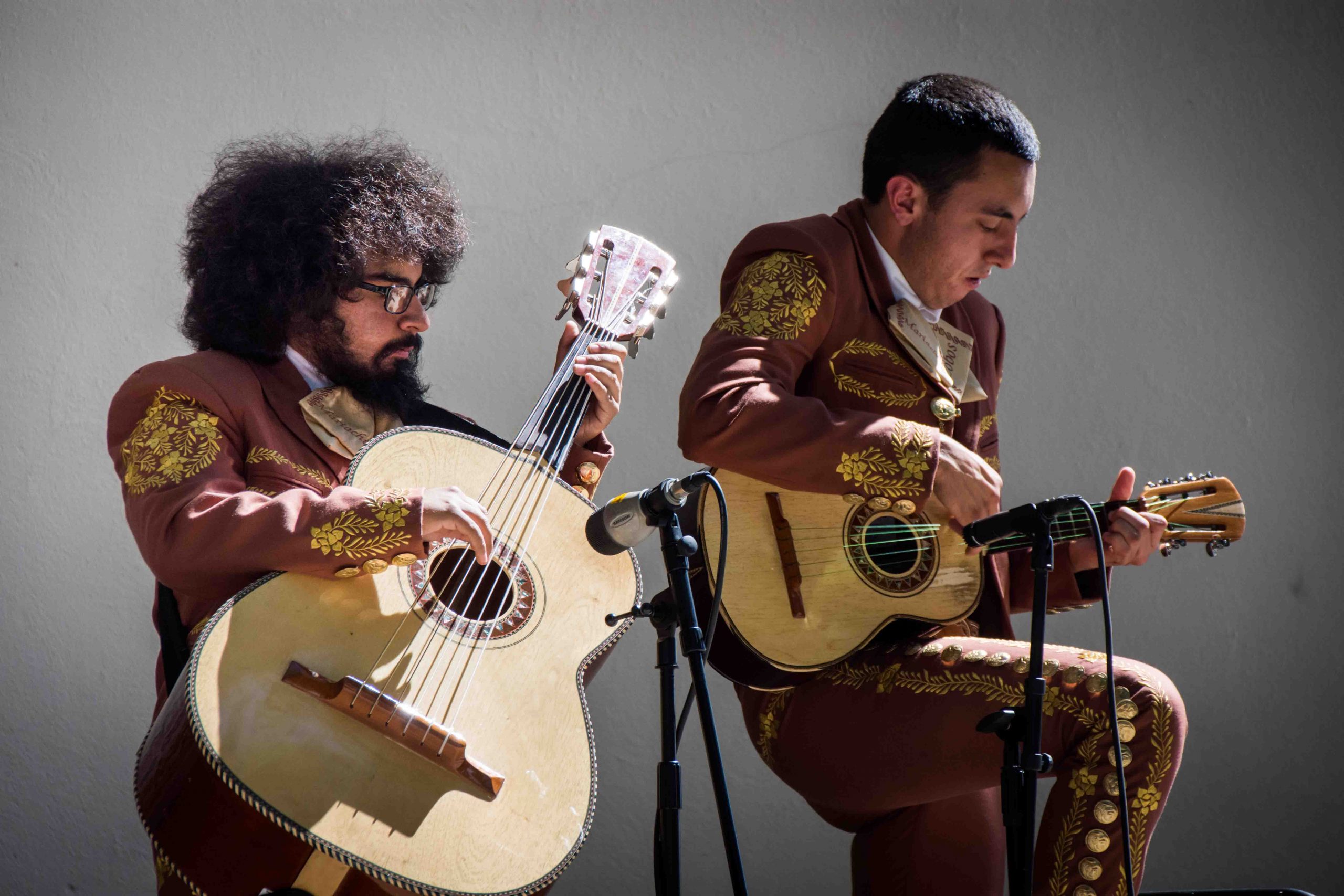 Members of the CSU-Pueblo Mariachi Los Lobos band play for the crowd during the 51st annual Colorado State Fair Fiesta Day Celebration on Sunday, Sept. 2.