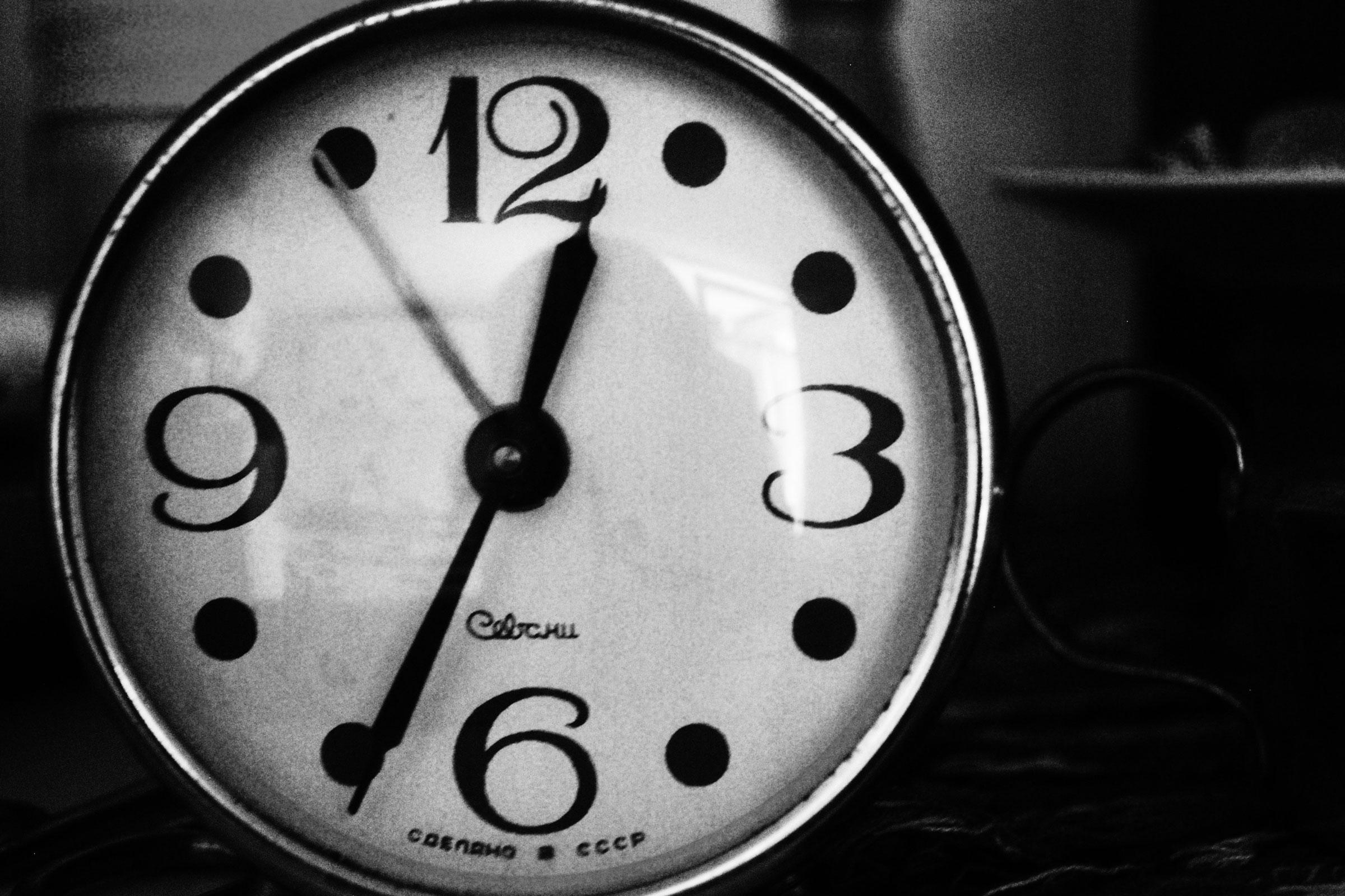 Photo: Black And White Clock Face | Public Domain