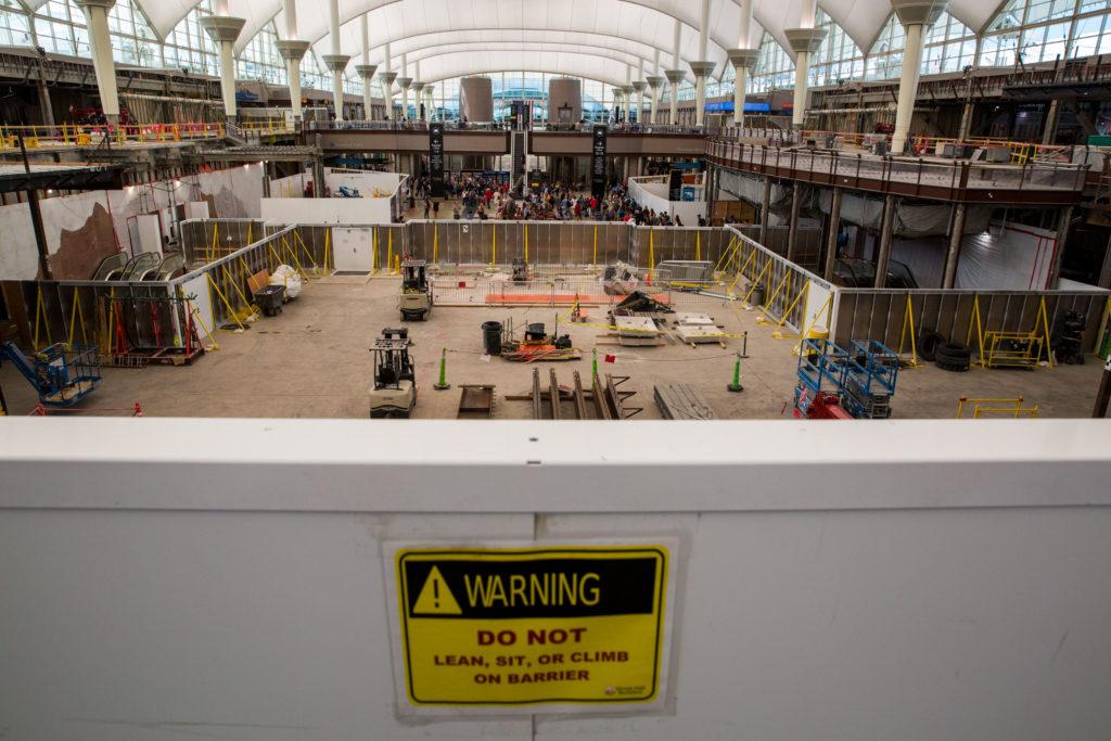 DIA Denver International Airport Passengers Construction