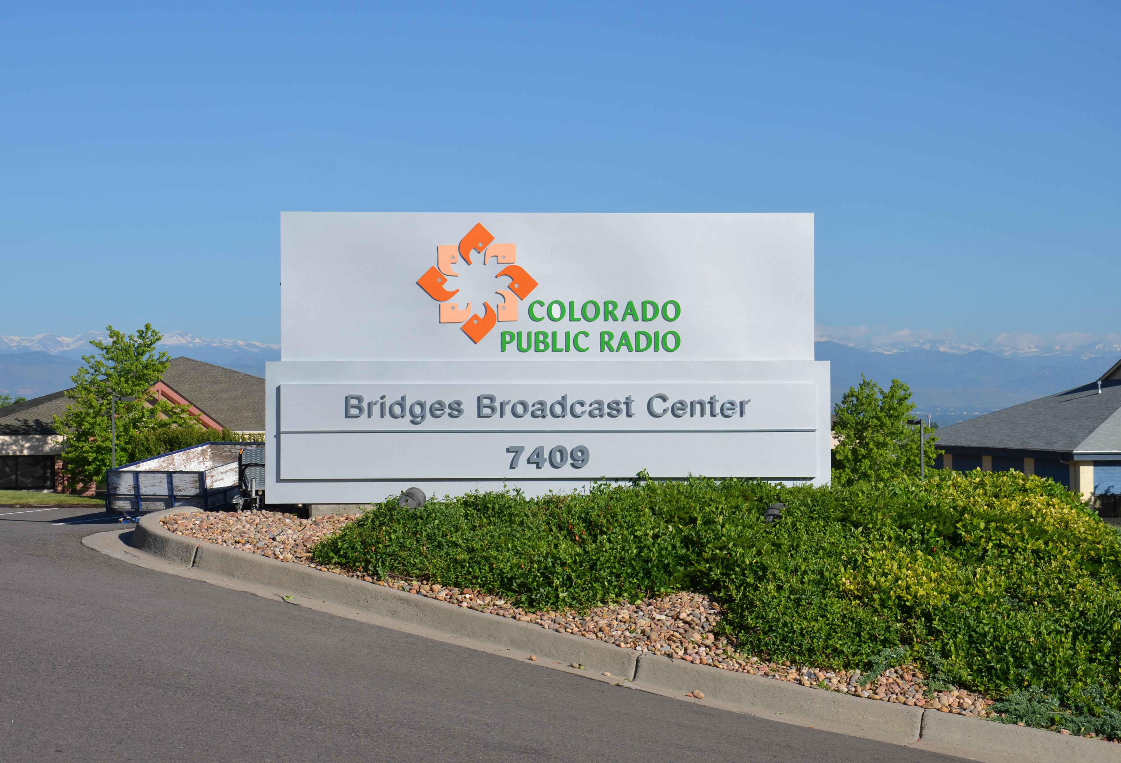 Bridges Broadcast Center Sign