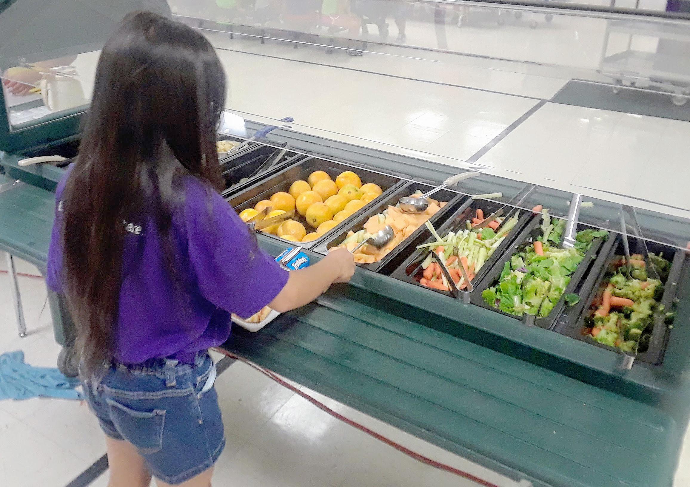 Photo: DPS Student In The Lunch Line (SB)