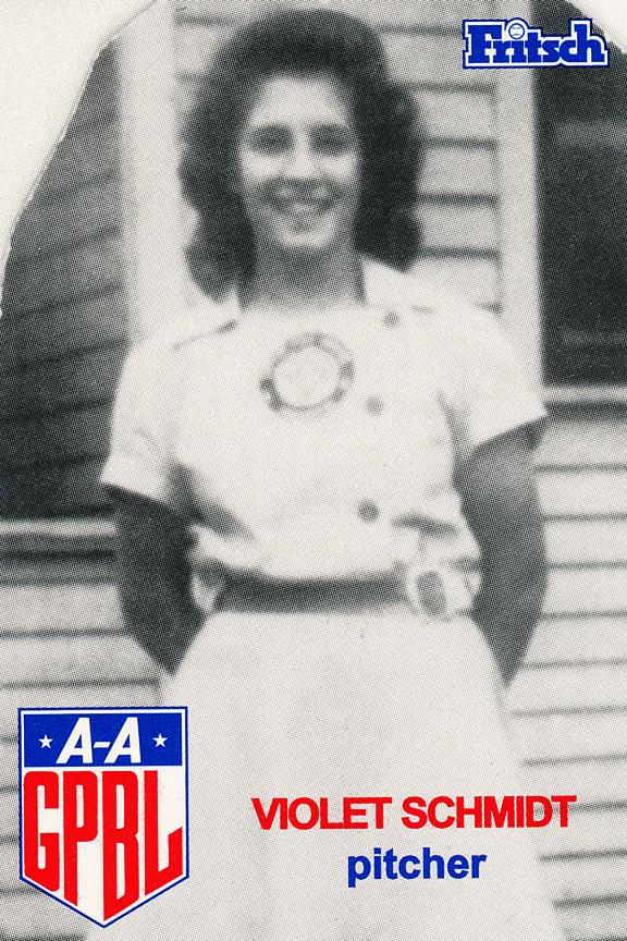 Photo: Violet Rockford Peaches Baseball Card