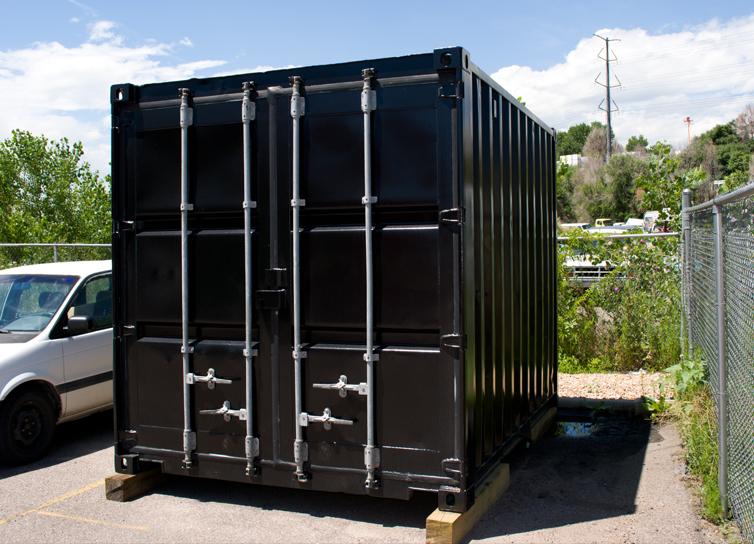 Photo: Black Cube shipping container