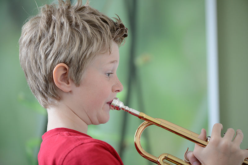 Photo: Boy with trumpet