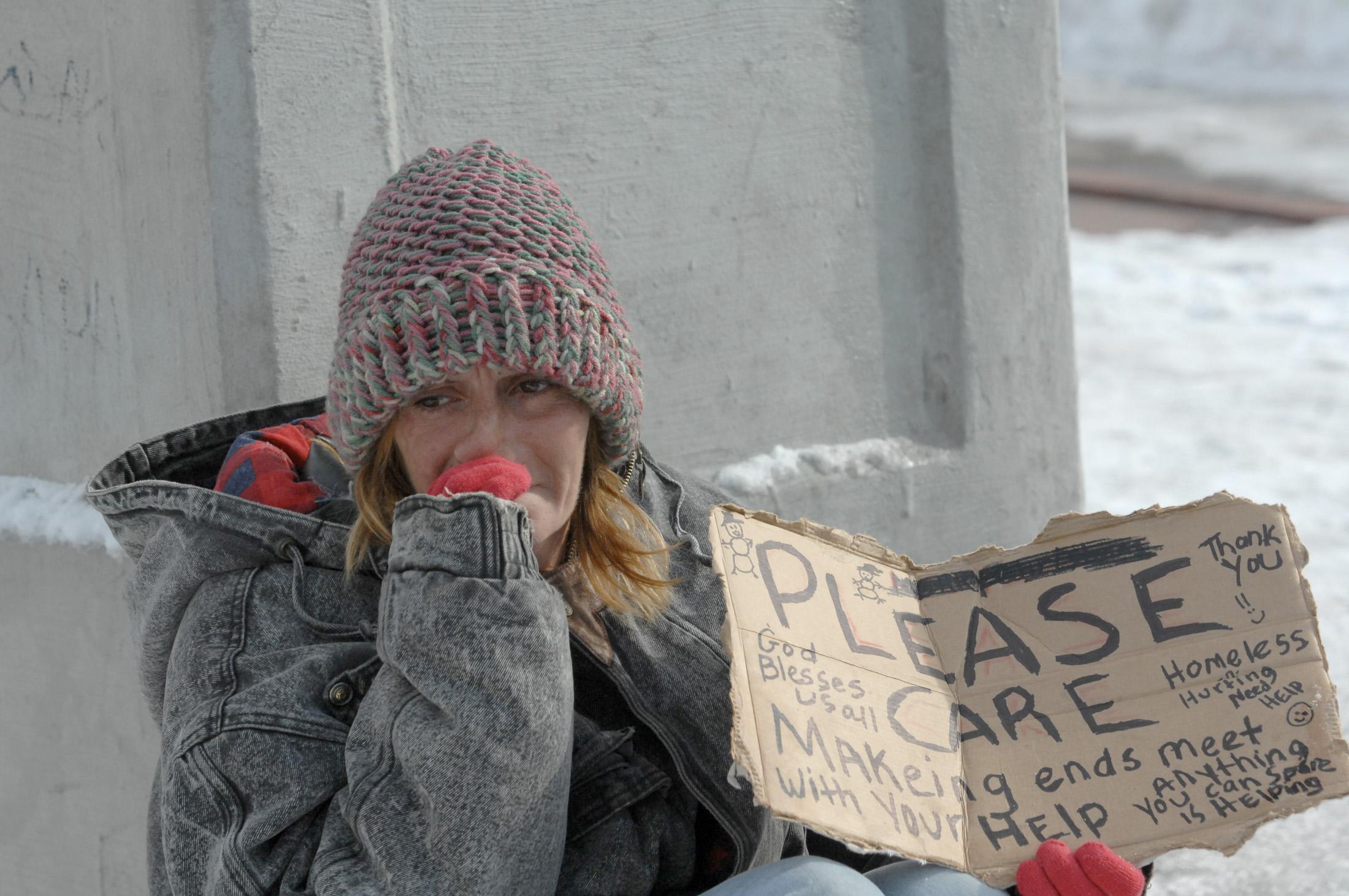 Photo: Homeless Woman AP