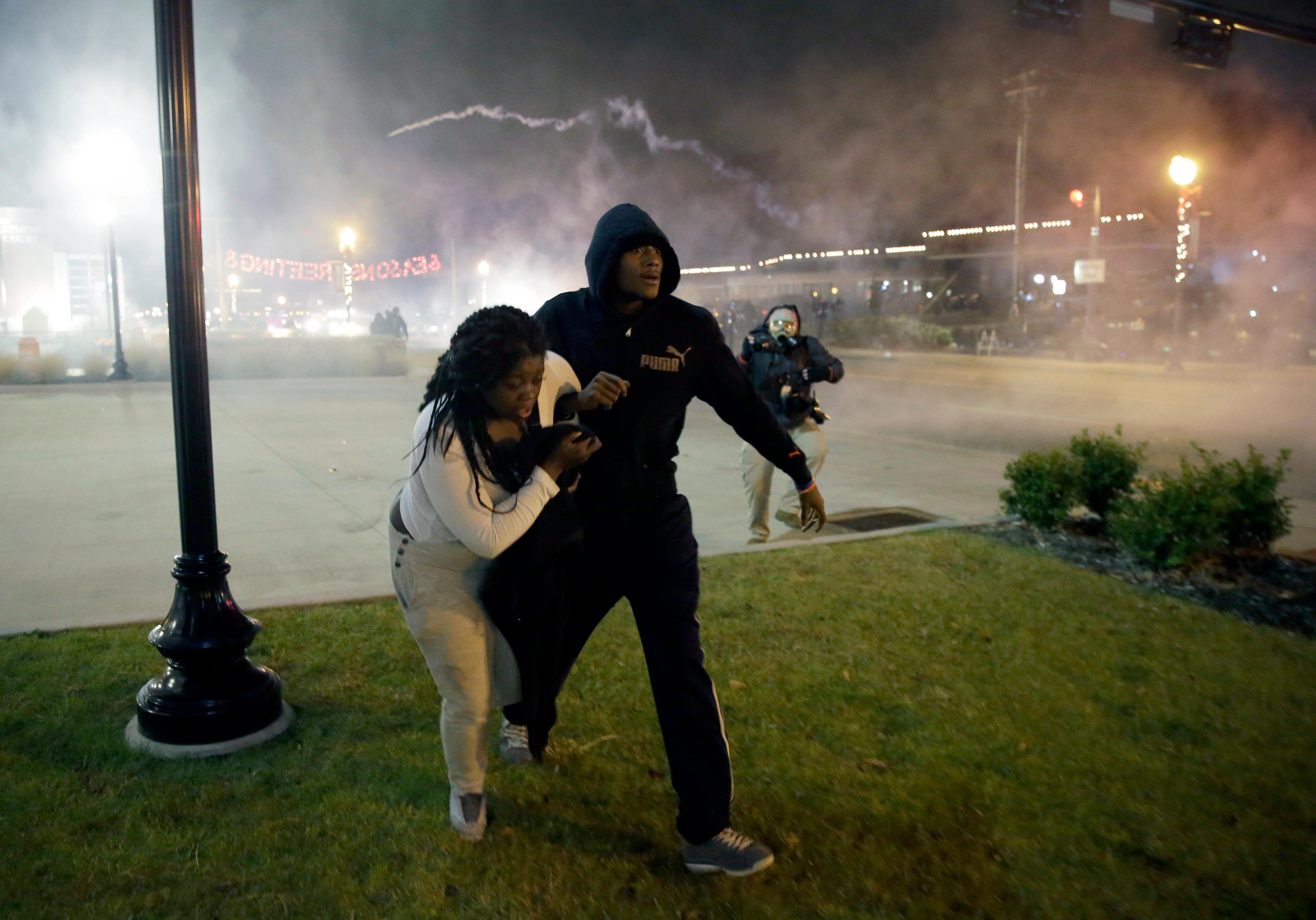 Photo: Protesters in Ferguson (AP Photo)