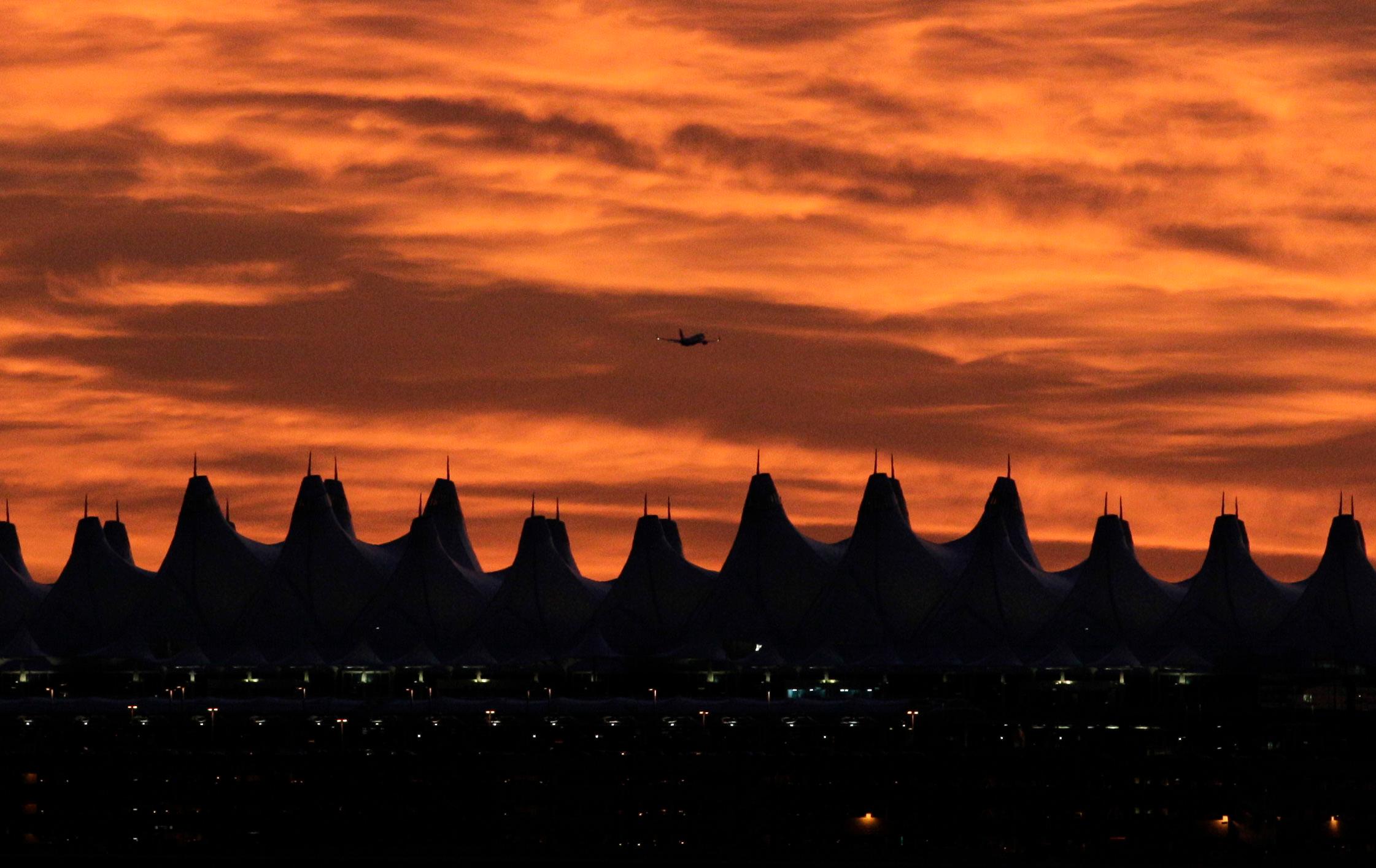 Photo: Denver International Airport Sunset (AP File)