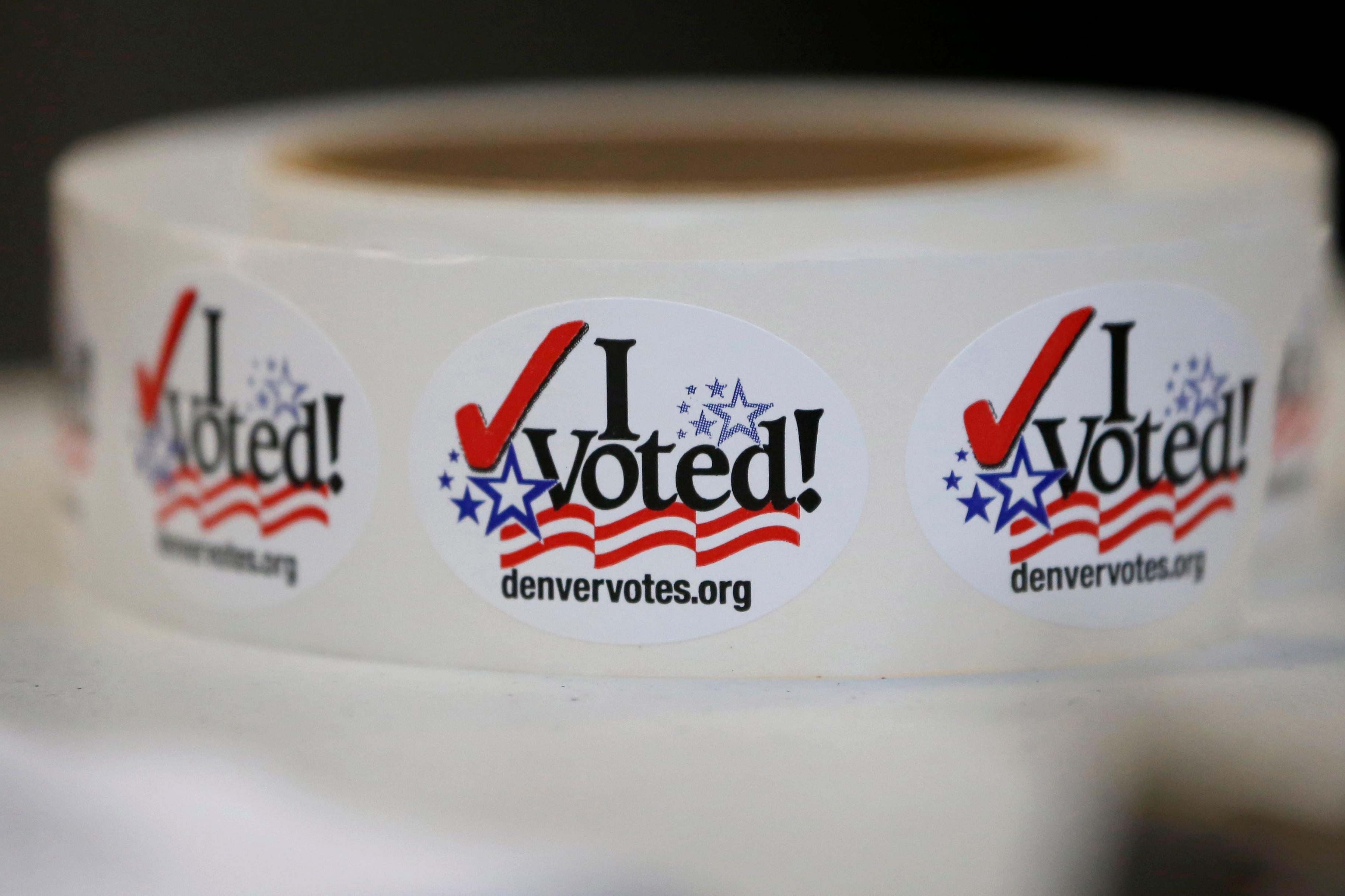 Photo: I VotedSticker, denvervotes.com (AP)