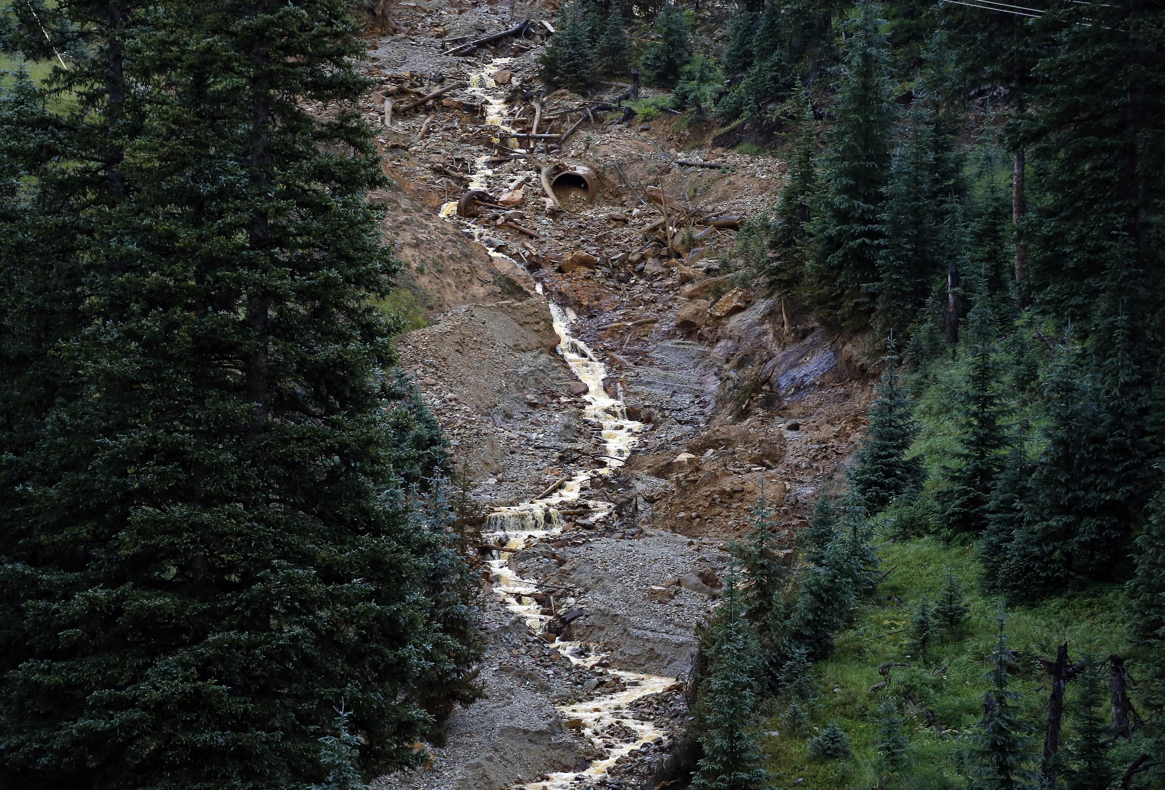 Photo: Gold King Mine Polluted Water Aug. 12, 2015 (AP)