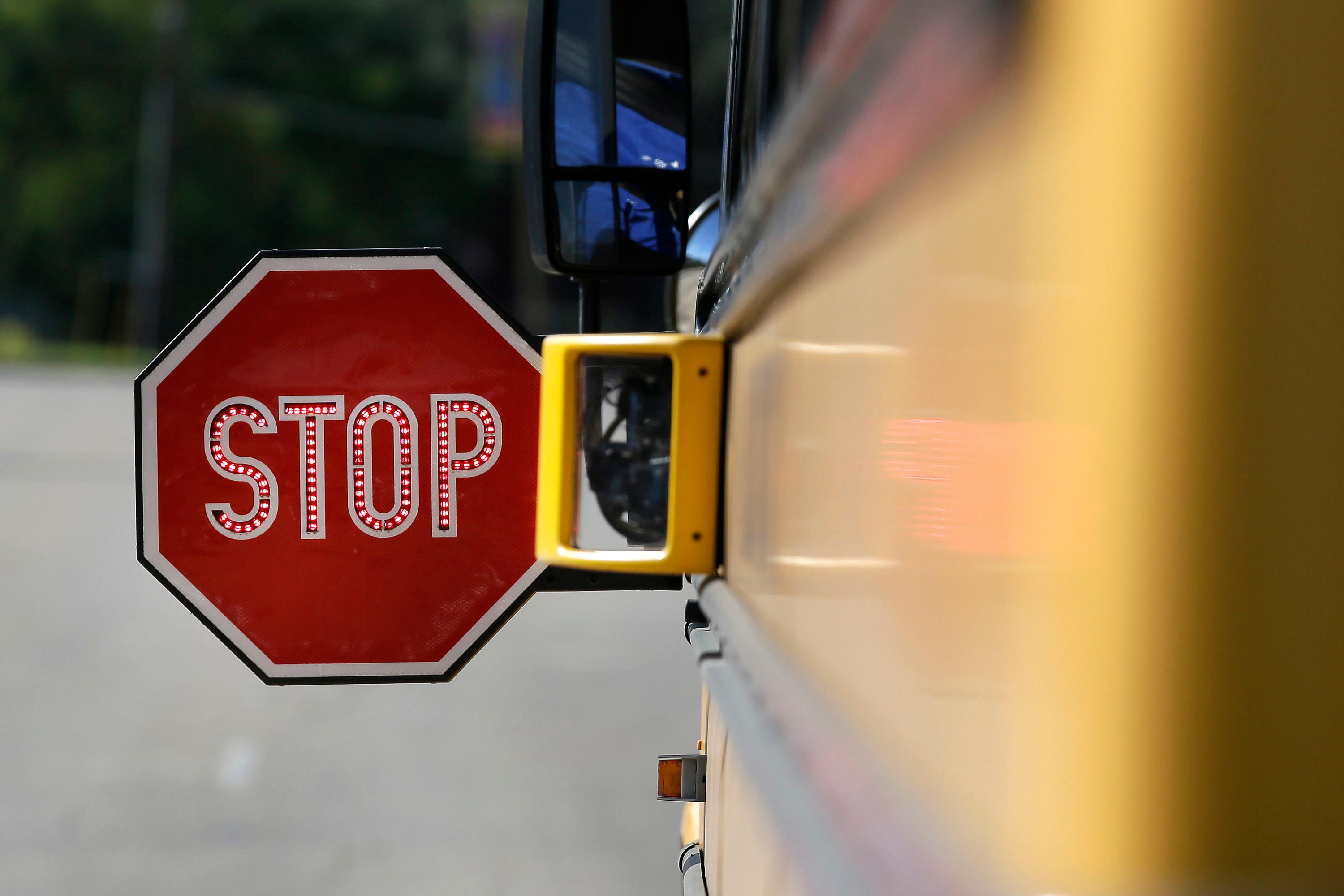 Photo: Stop Sign On School Bus (AP/File)