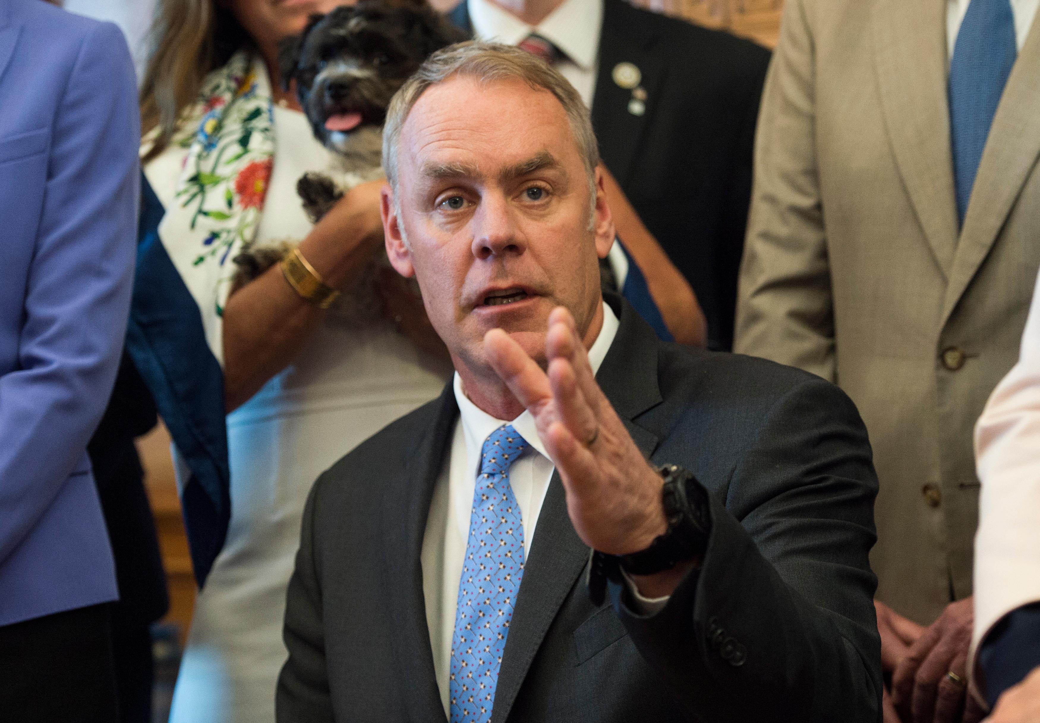 Photo: Interior Secretary Ryan Zinke (AP Photo)