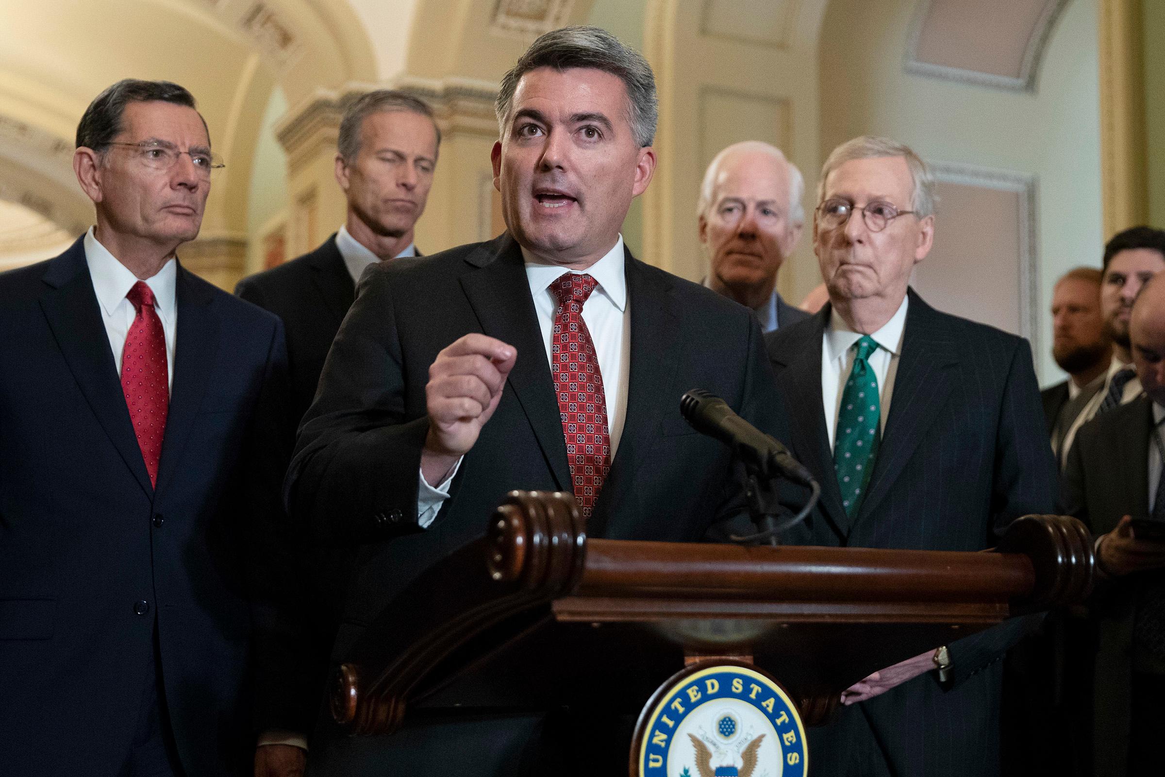 Photo: Sen. Cory Gardner Oct. 2018 (AP Photo)