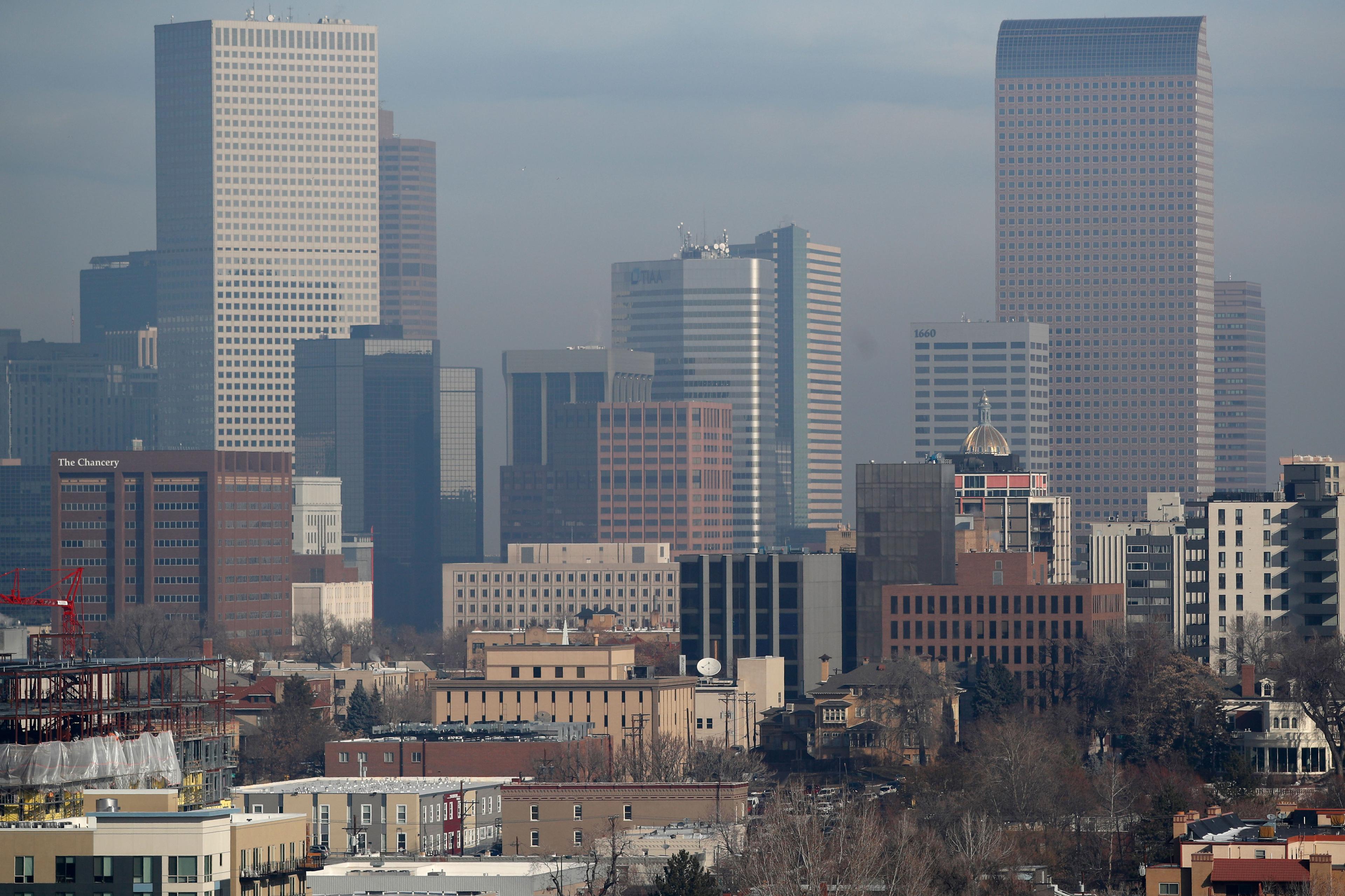 Denver downtown,pollution,denver downtown
