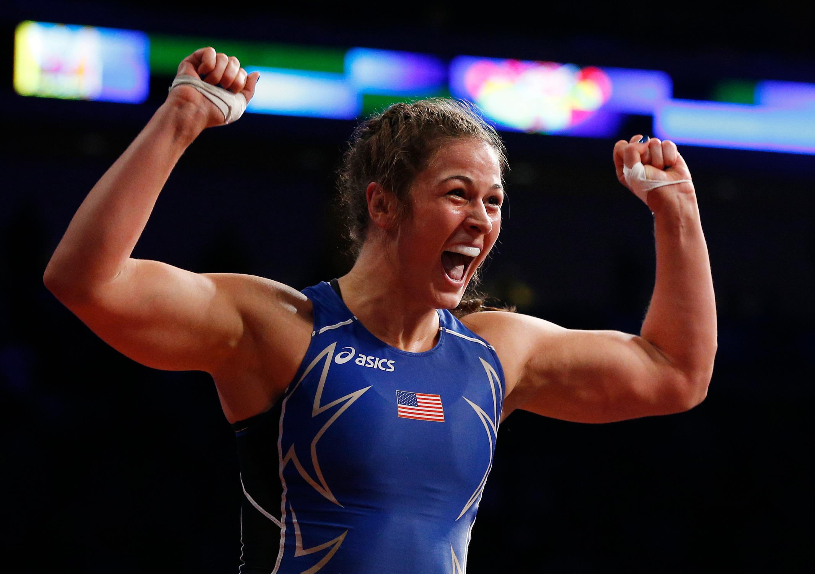 Photo: Wrestler Adeline Maria Gray (AP Photo)