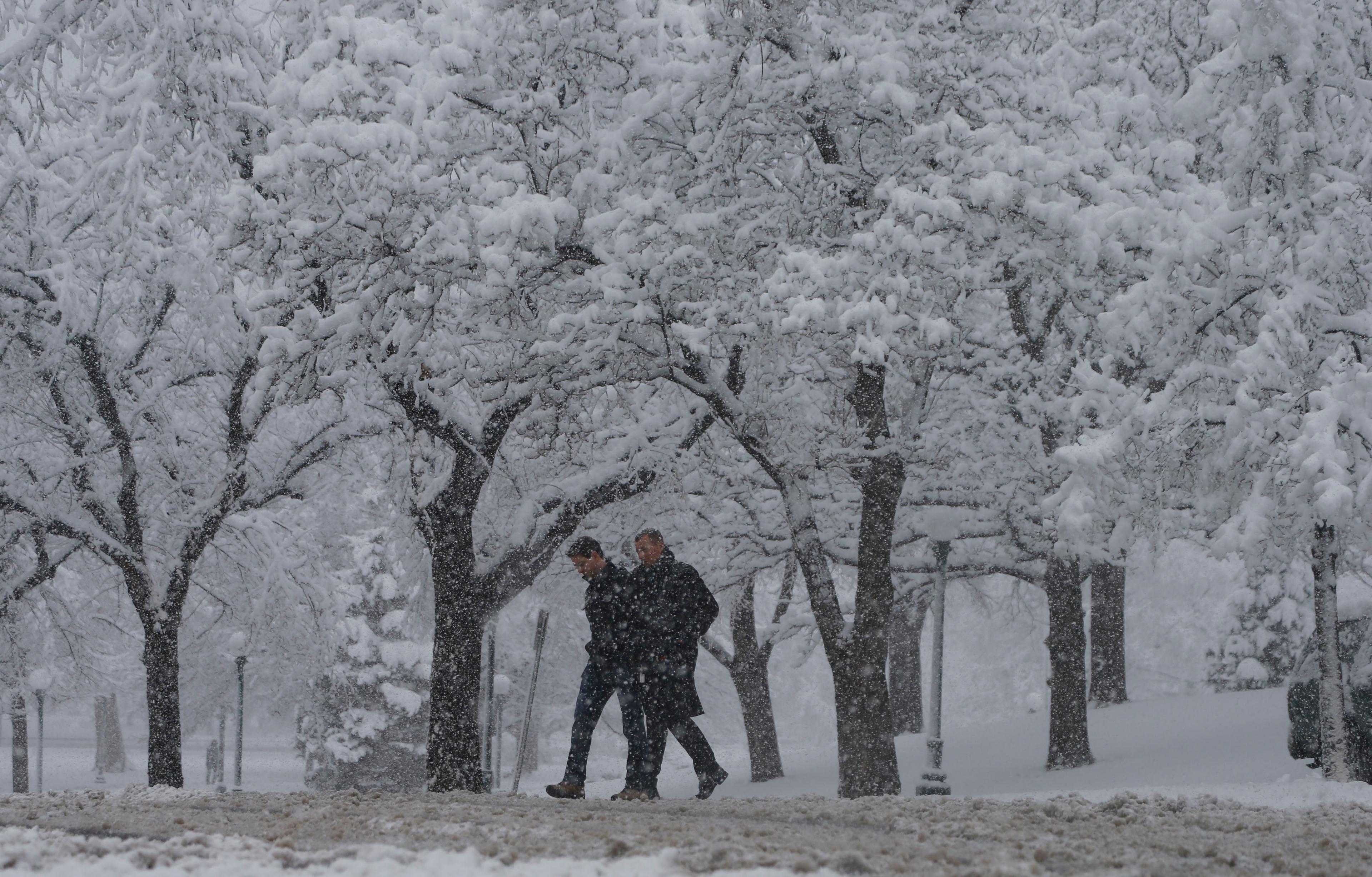 Pedestrians, 14th Street in Denvetr