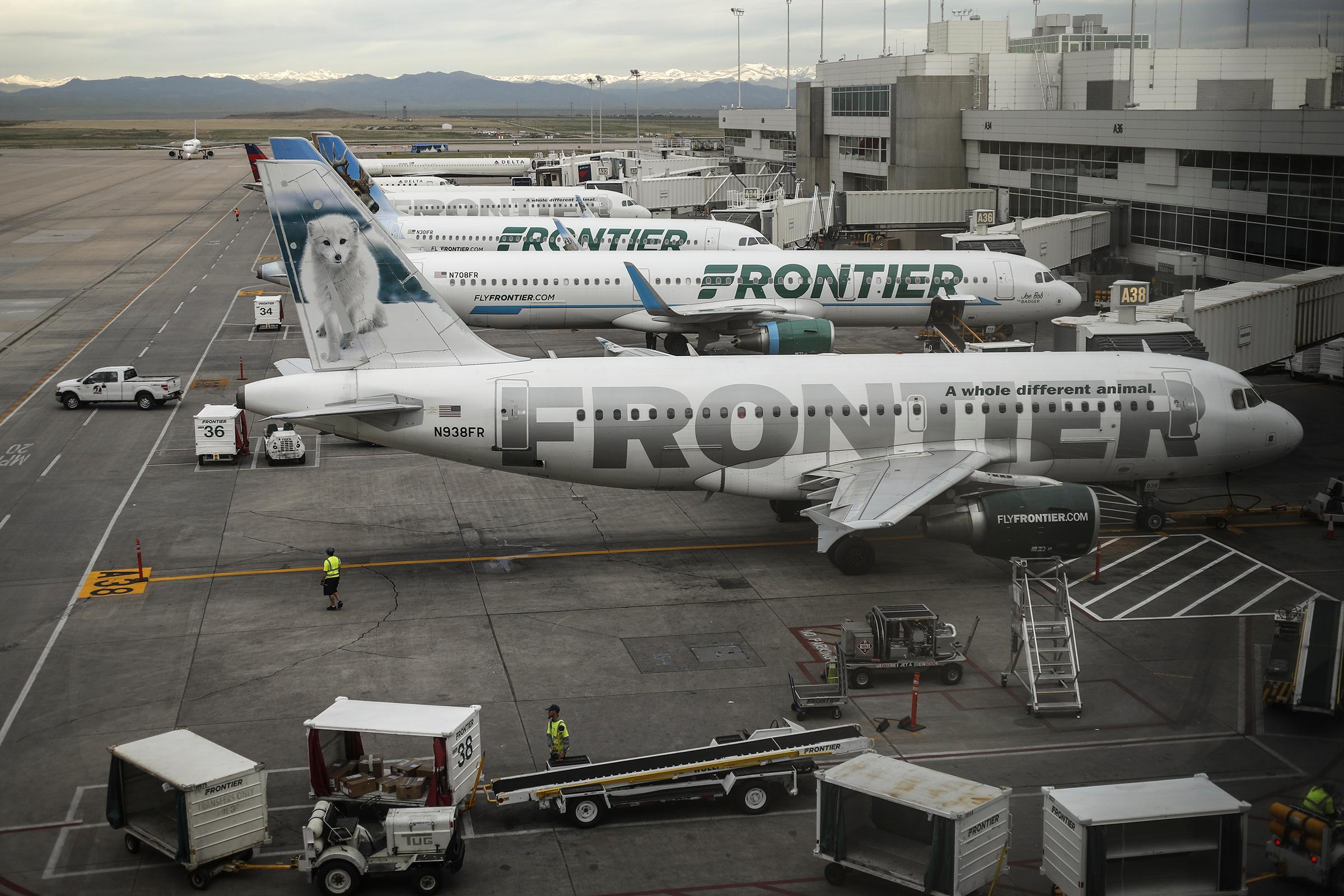 Photo: Frontier Airlines plane at DIA
