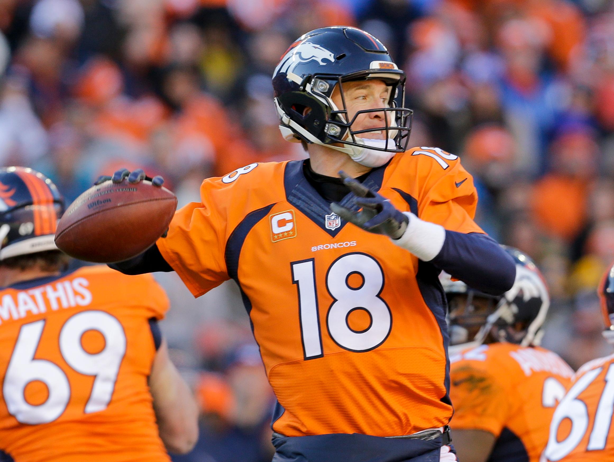 Photo: Peyton Manning, Jan. 2016 (AP Photo)