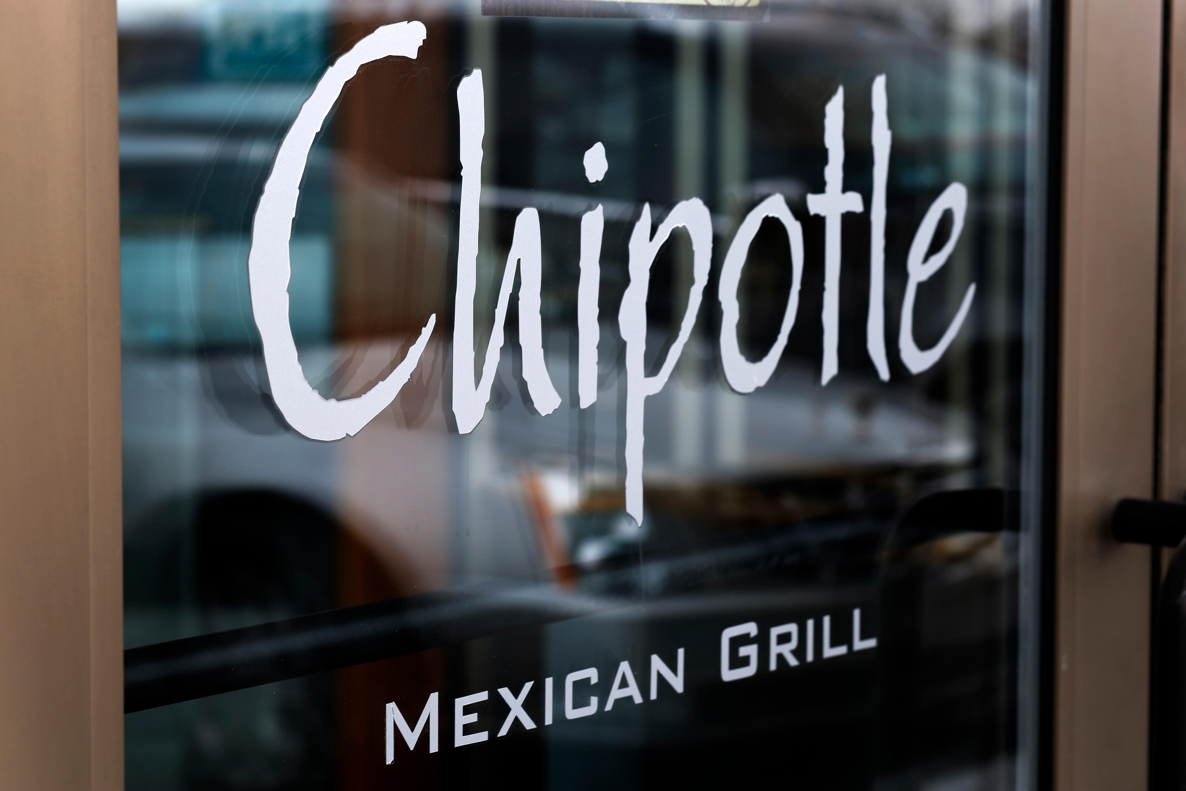 Photo: Chipotle Logo On Door (AP File)