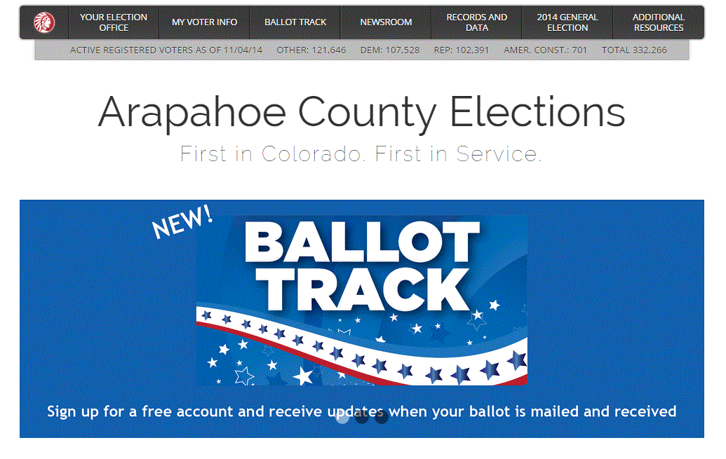 Photo: Arapahoe County Election website