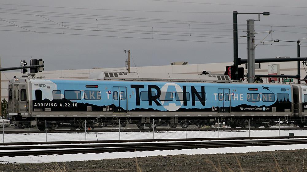 Photo: RTD A Train, On Rails Traveling To DIA