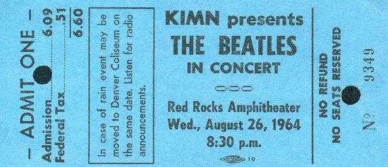 photo: beatles ticket