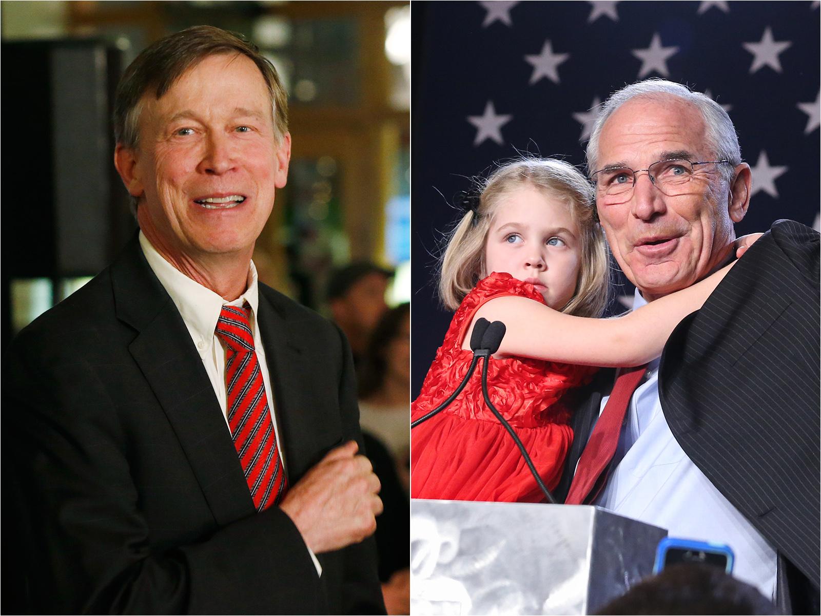 Photo: Hickenlooper, Beauprez on Election Night (AP Photo)