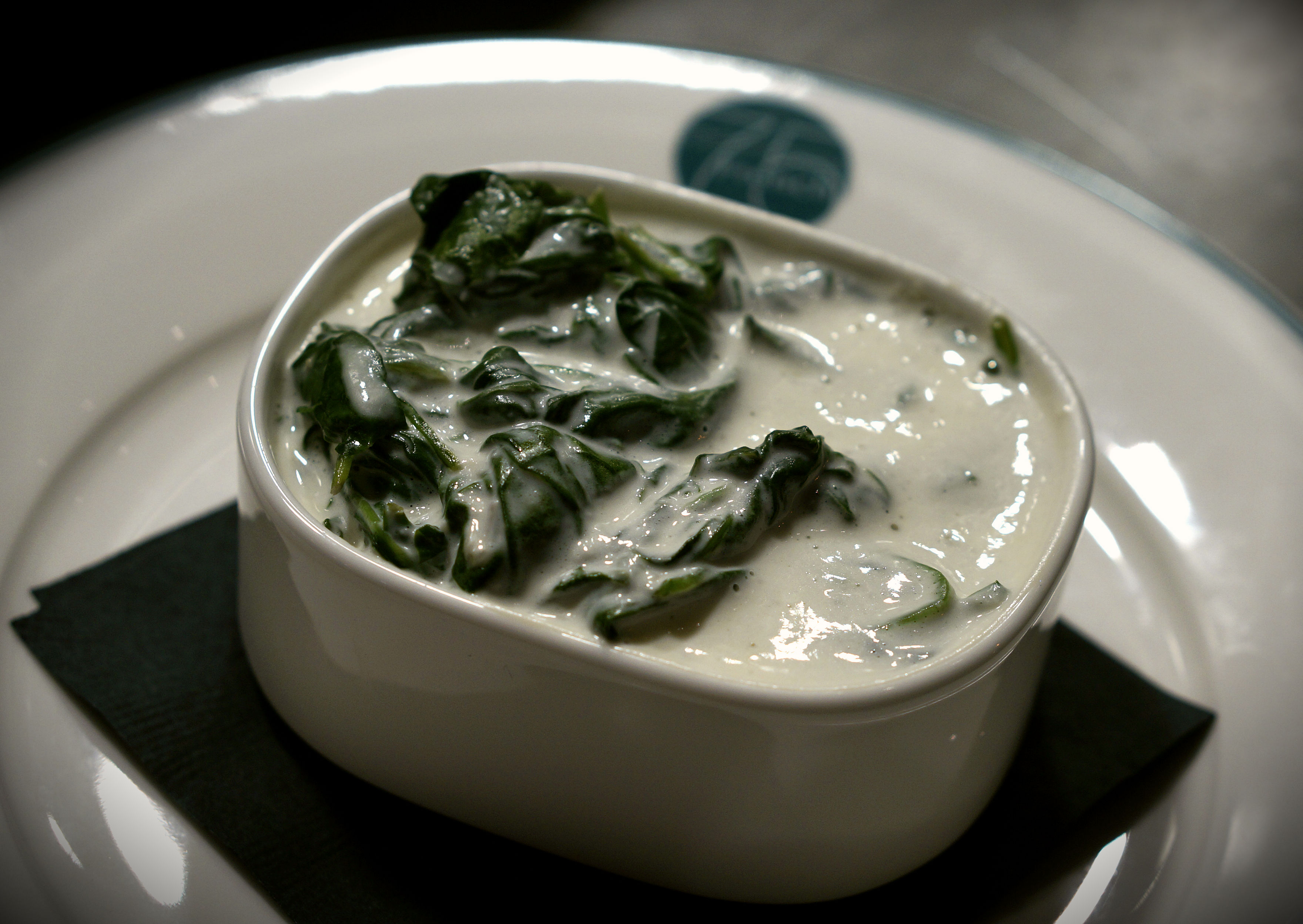Photo: Frank Bonanno_French 75_goat cheese creamed spinach