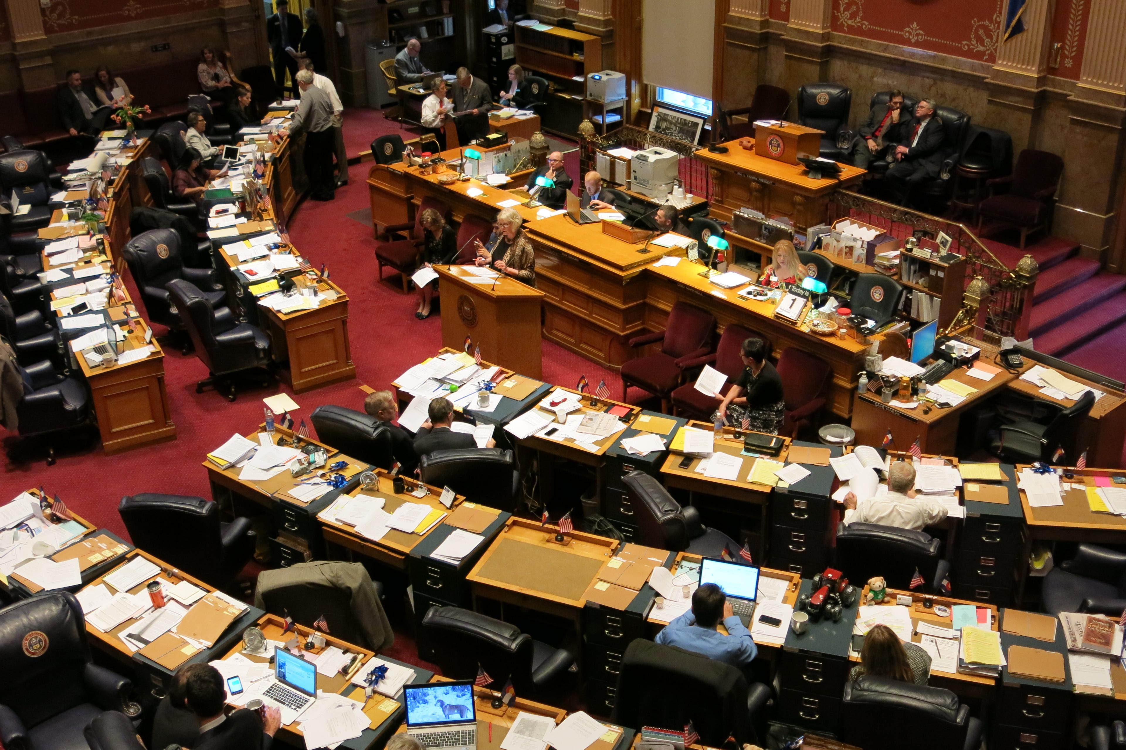 Photo: Colorado Senate chamber / April 2015