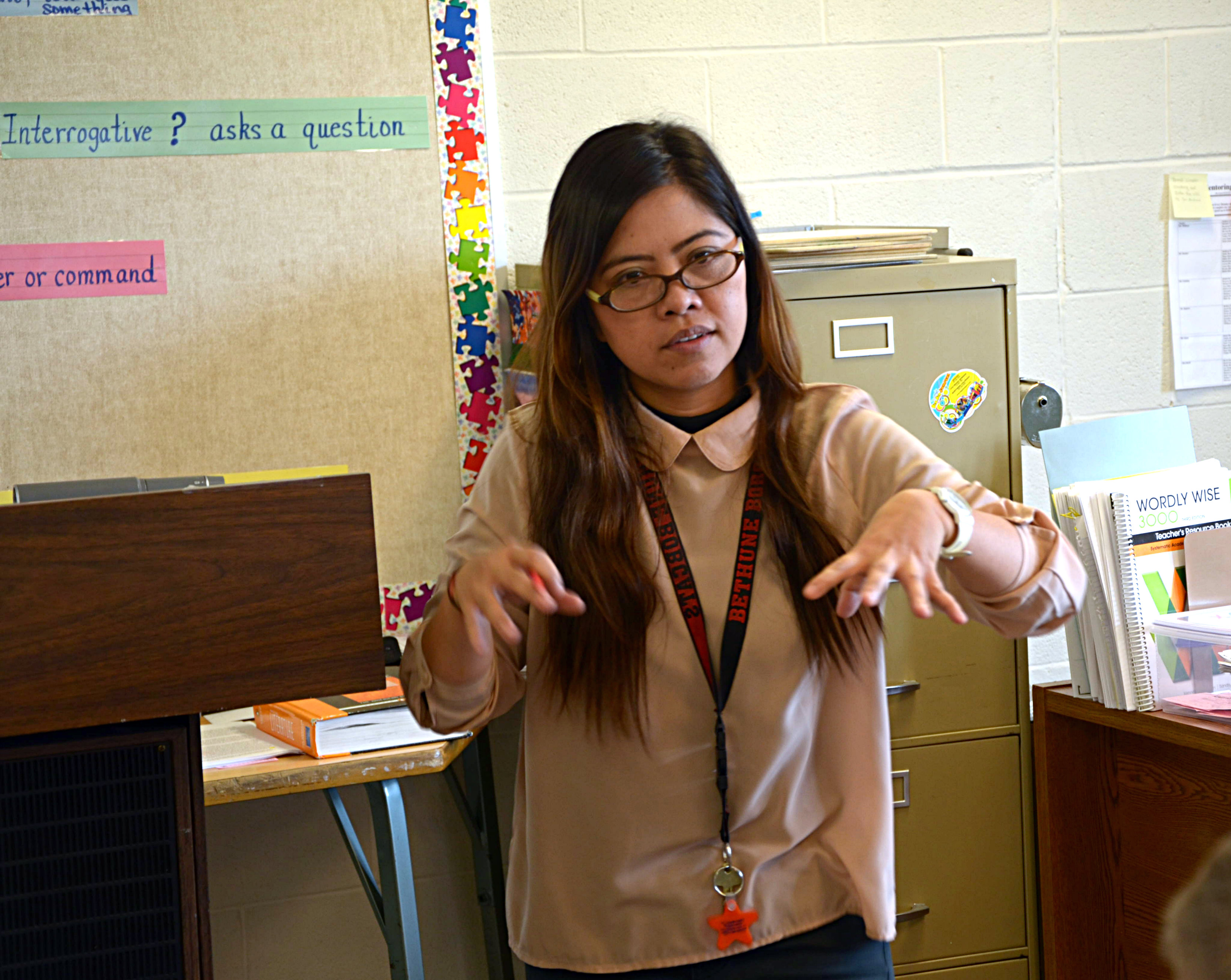 Photo: Ailyn Marfil Teacher Bethune (STAFF)