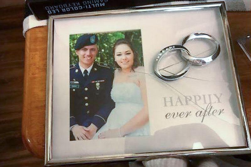 Photo: American Homefront Project Military Moves | Broken Cacho Wedding Picture - Courtesy