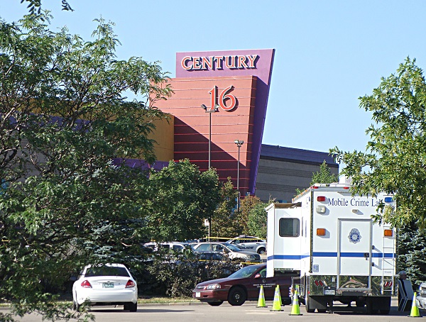 Photo: The Aurora movie theater where 12 people were killed in a July 2012 mass shooting