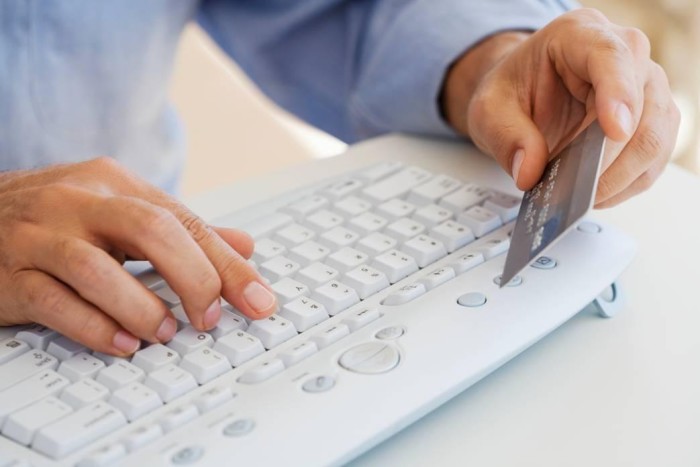 Photo: Online Donation Keyboard Credit Card