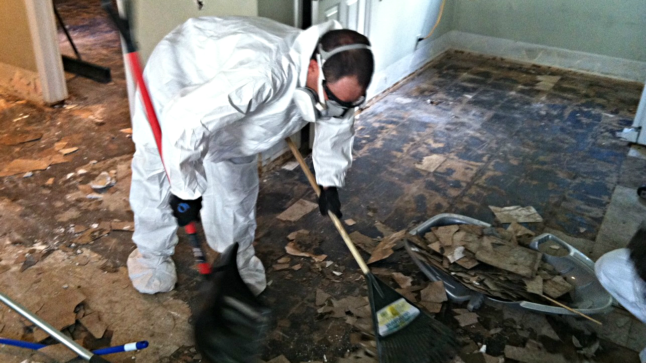Photo: Boulder resident Colby Pearce flood cleanup