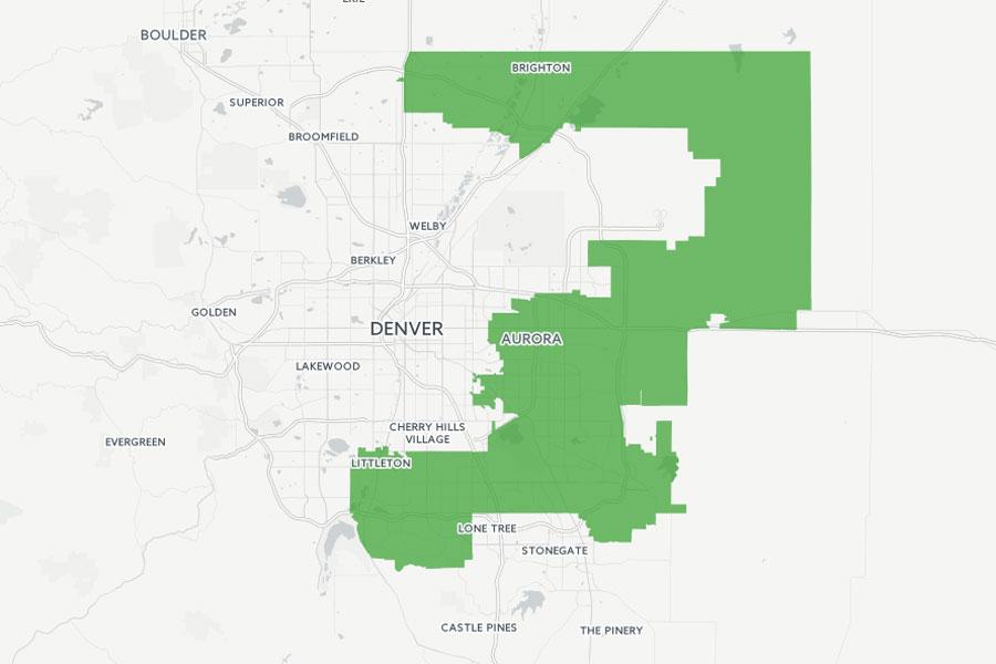 Map: Colorado Congressional District 6 2016