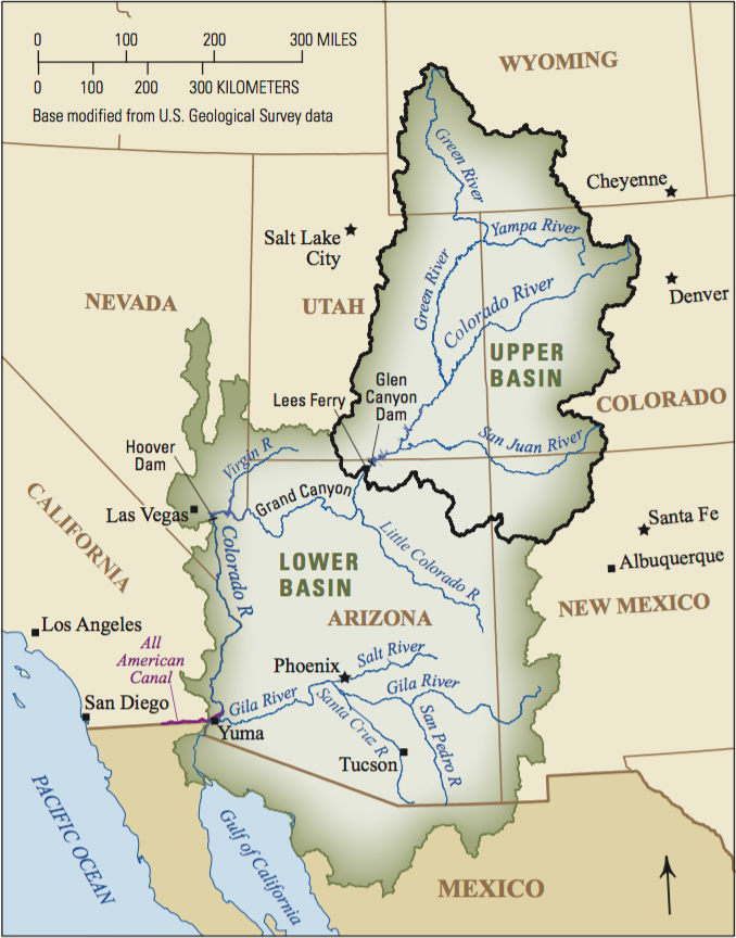 Map: Colorado River Basin - USGS