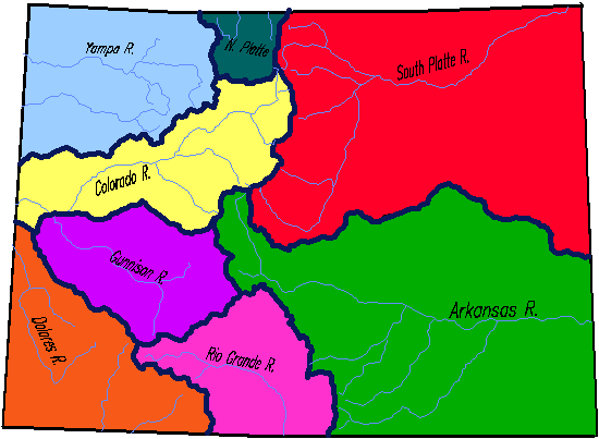 Photo: Colorado water basin snowpack map