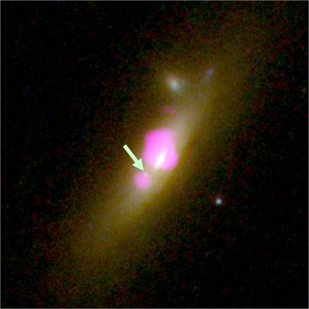 Two Black Holes with arrow