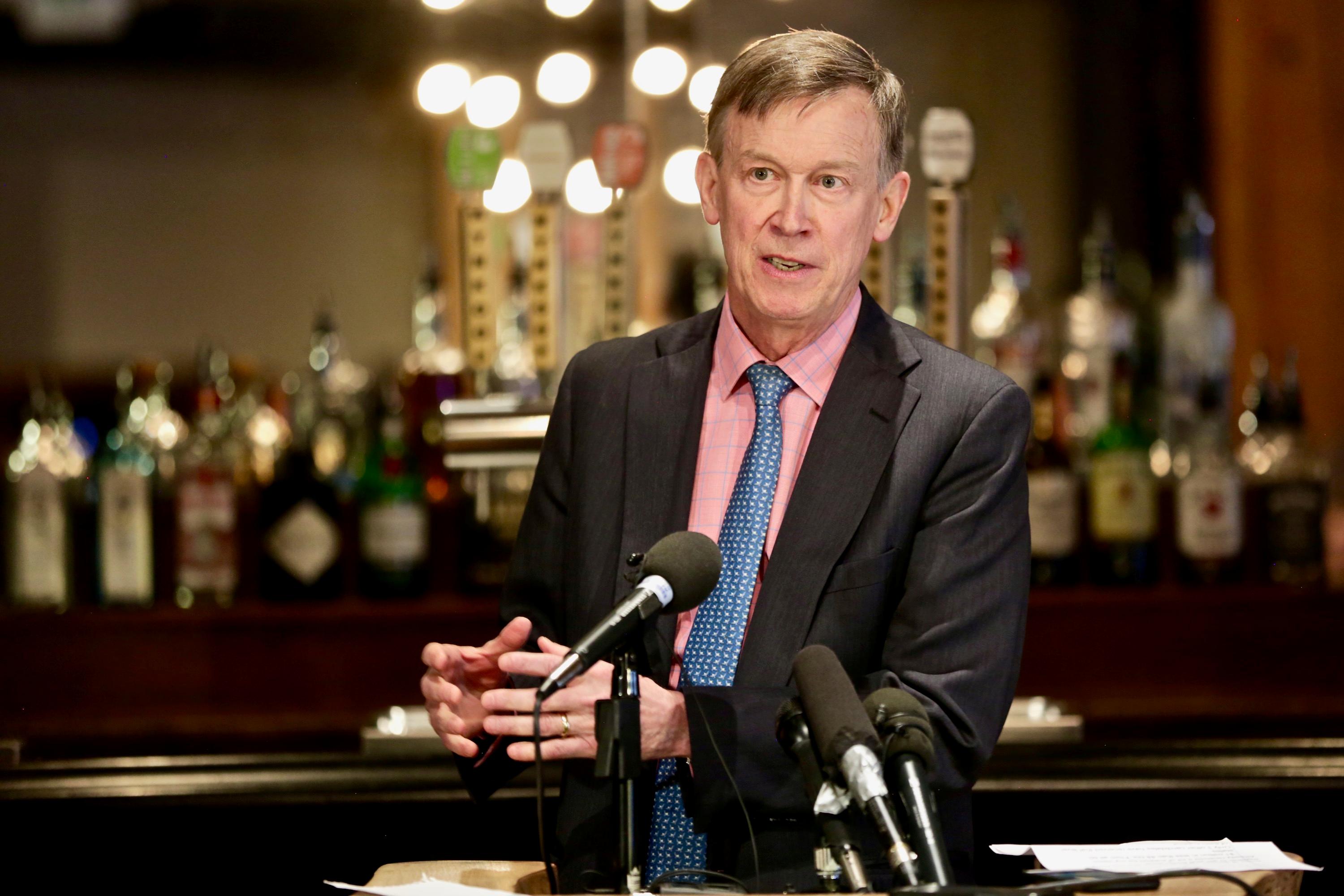 Hickenlooper President Announcement Wynkoop