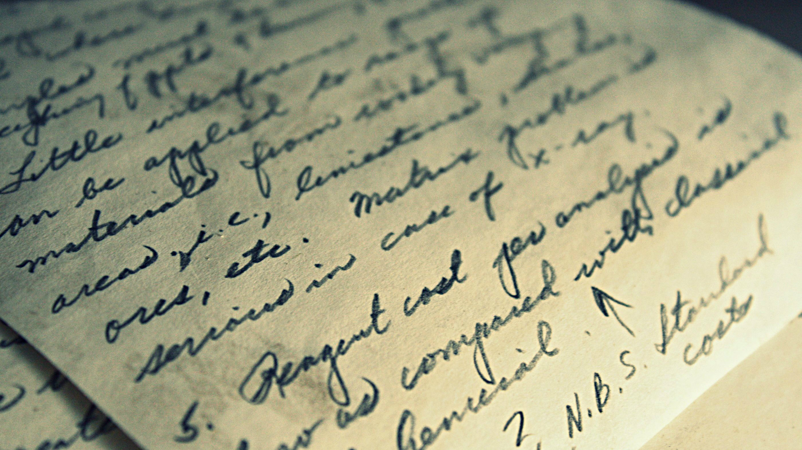 Photo: handwriting 1