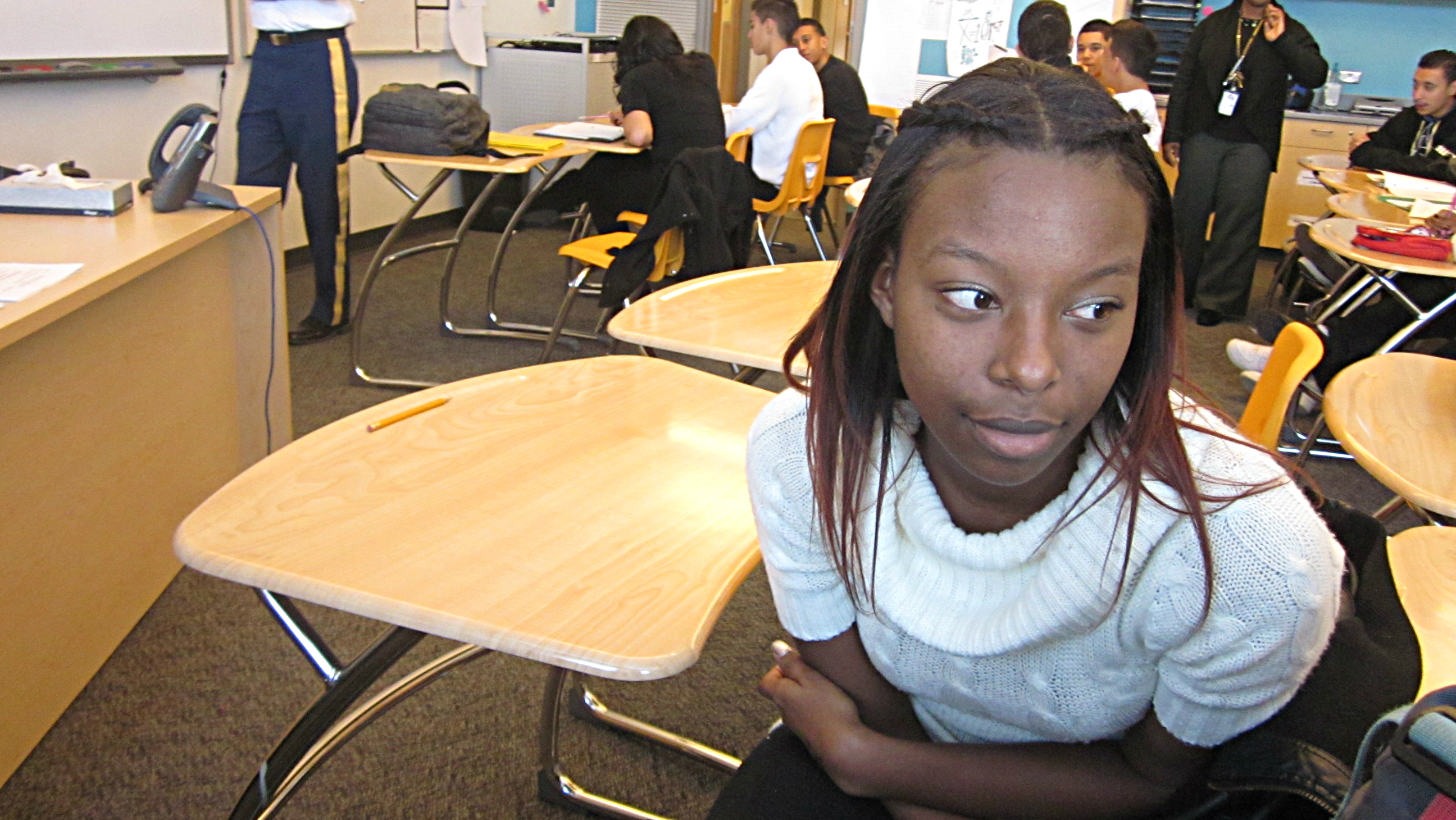 Photo: Dajina Bell in class