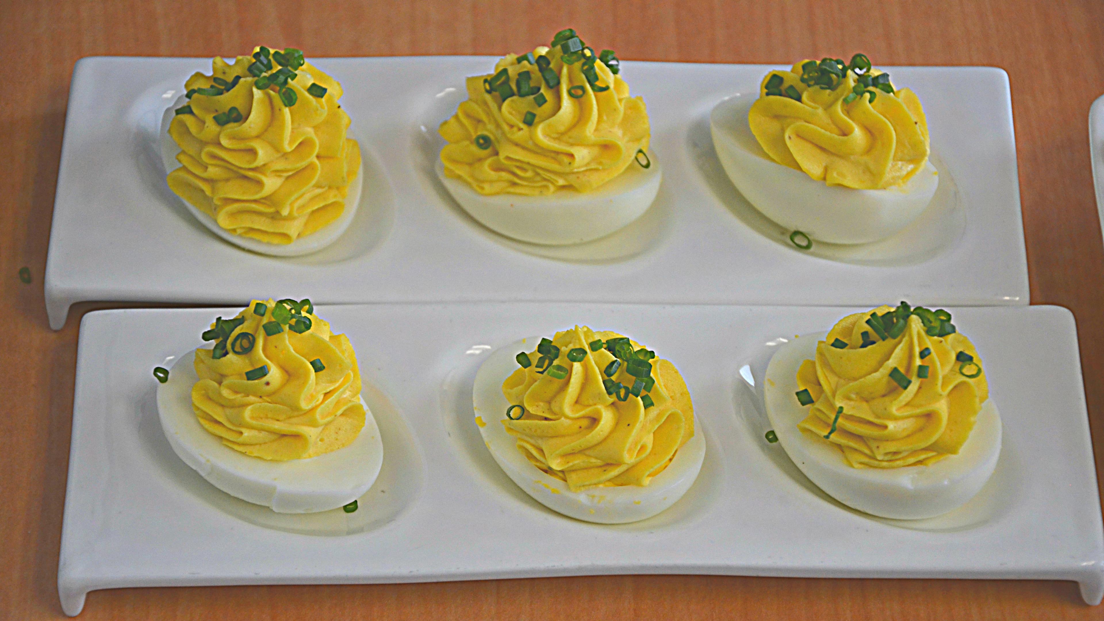 Photo: Deviled eggs for the Super Bowl