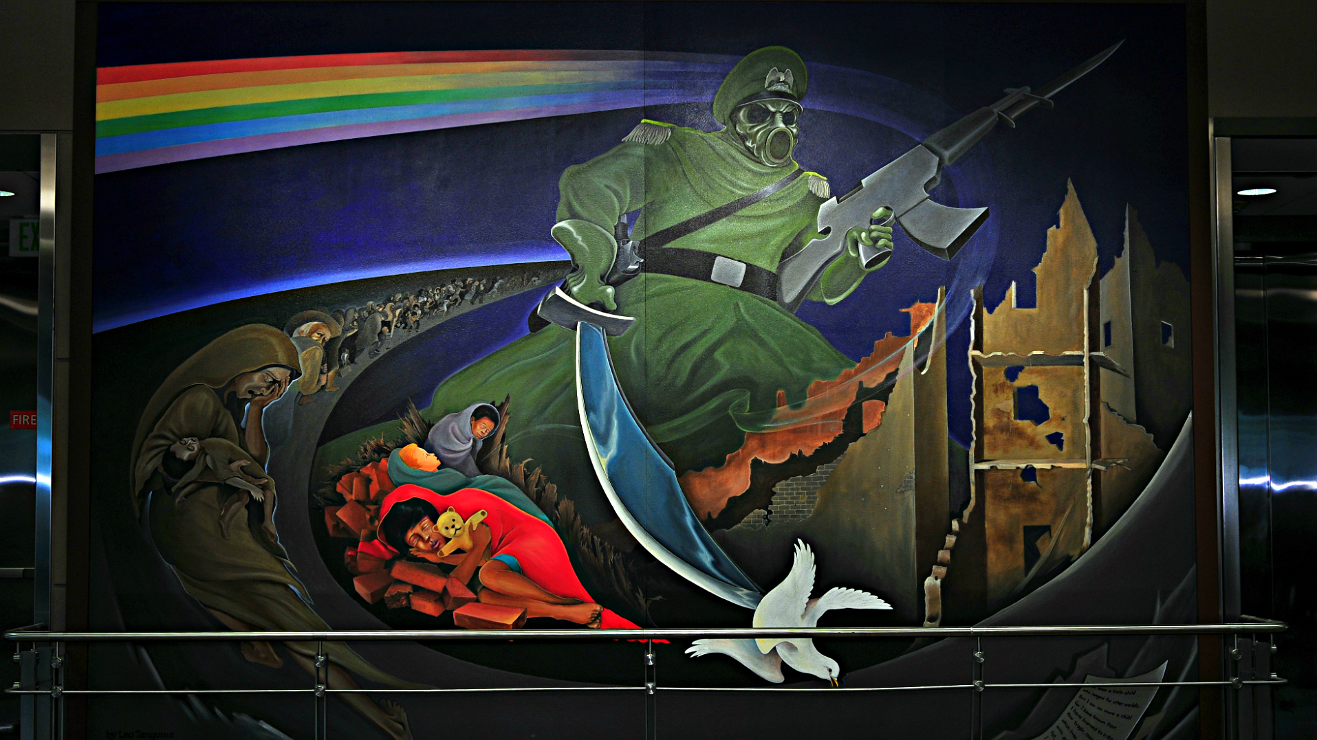 Photo: &#039;The Children of the World Dream of Peace&#039; Mural