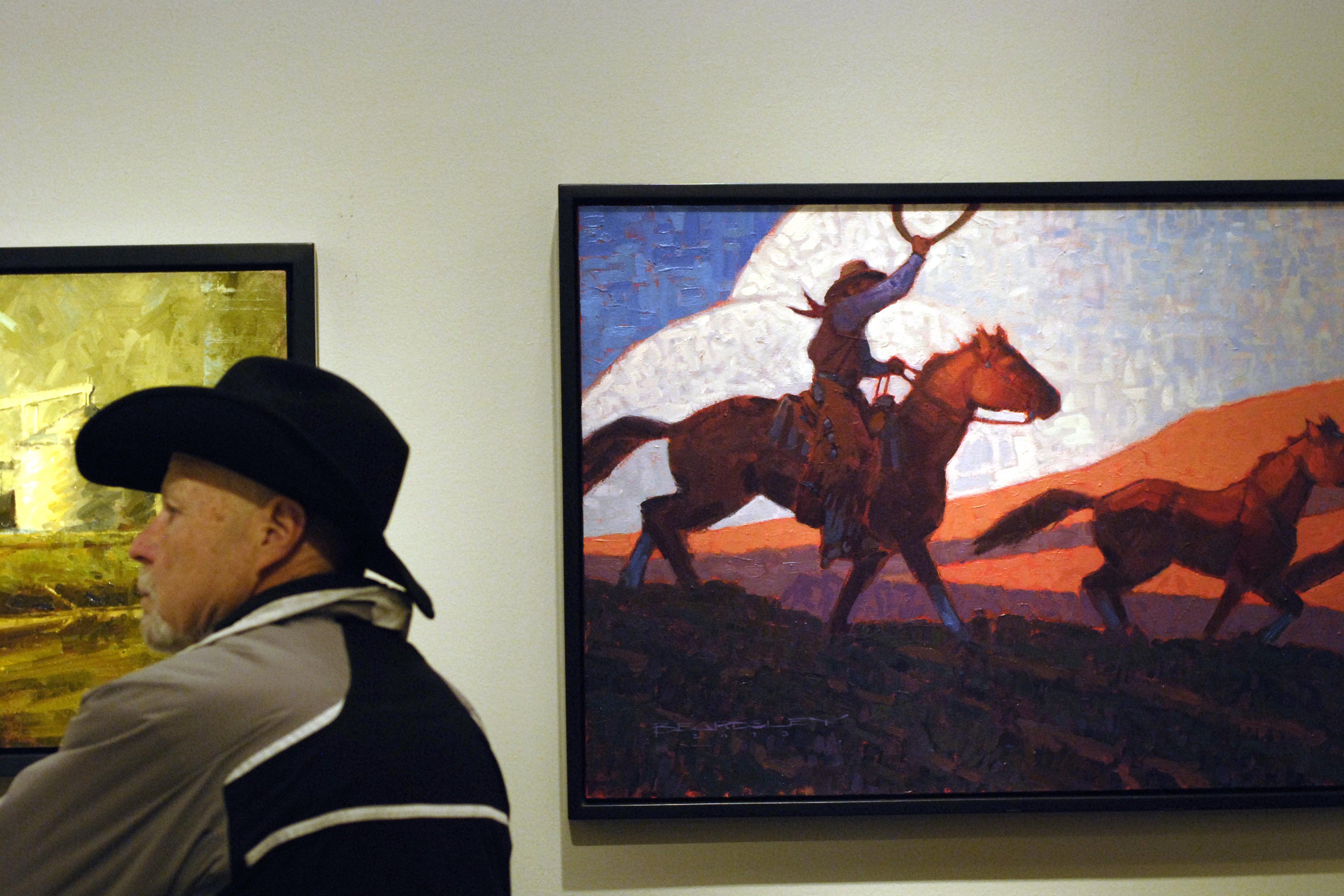 PHOTO: Cowboy art at the National Western Stock Show 2014