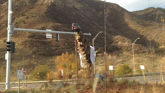 Photo: Durango public art dino head