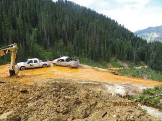 Photo: Gold King spill Aug 5 from EPA report