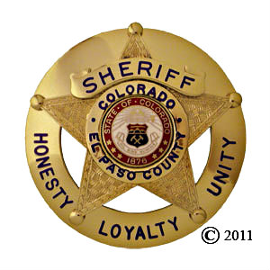 Photo: El Paso County Sheriff&#039;s badge
