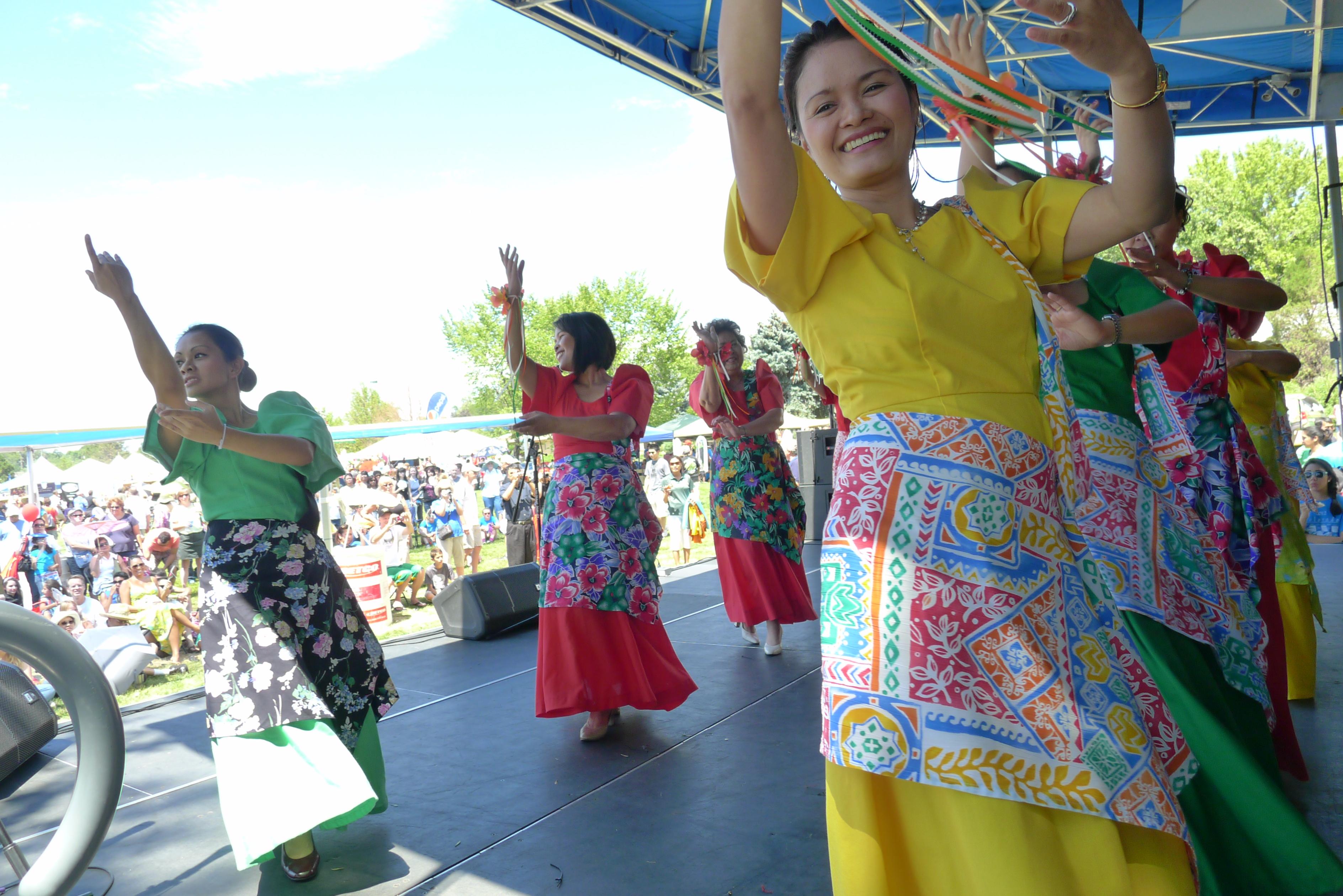 Filipino American Community of Colorado Dancers at the 2012 Colorado Dragon Boat Festival
