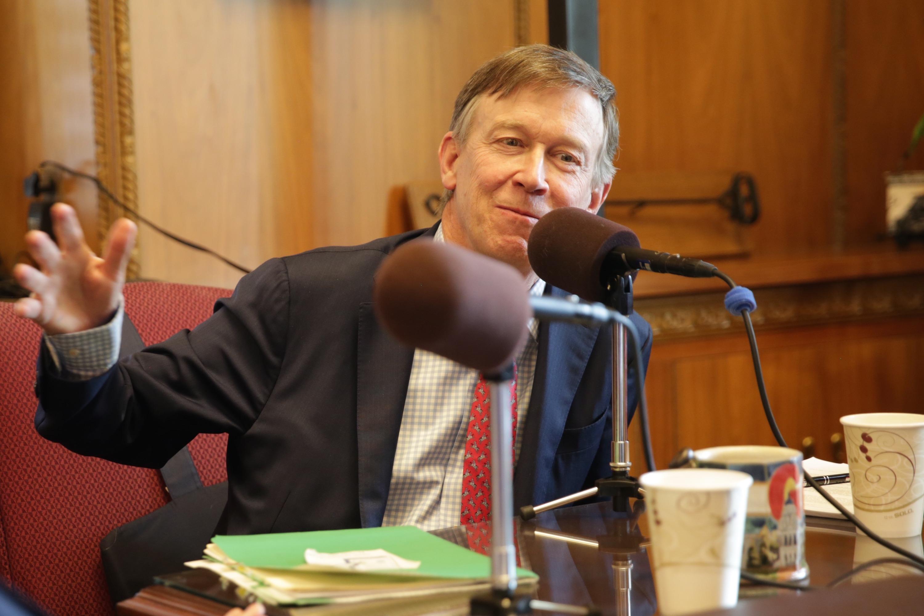 Photo: Gov. John Hickenlooper in his office Nov. 27. 2017